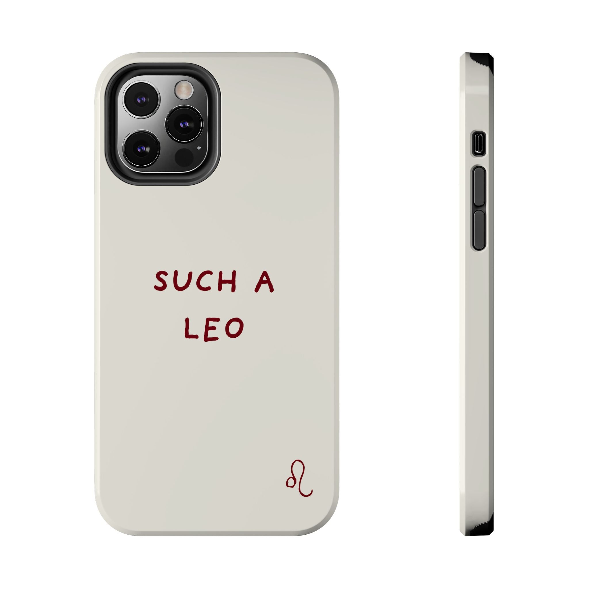 "Such a Leo" Phone Case - Cream/Red