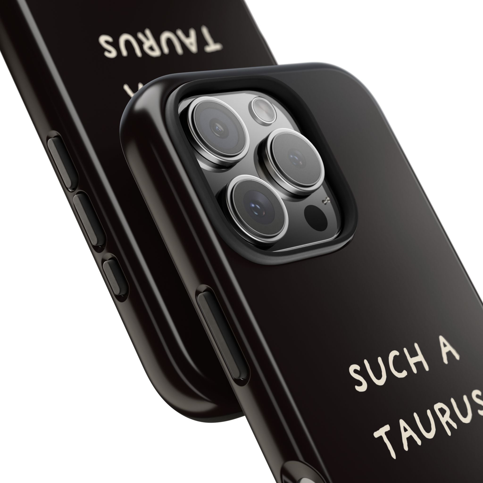 "Such a Taurus" Tough Phone Case – Deep Brown / Cream