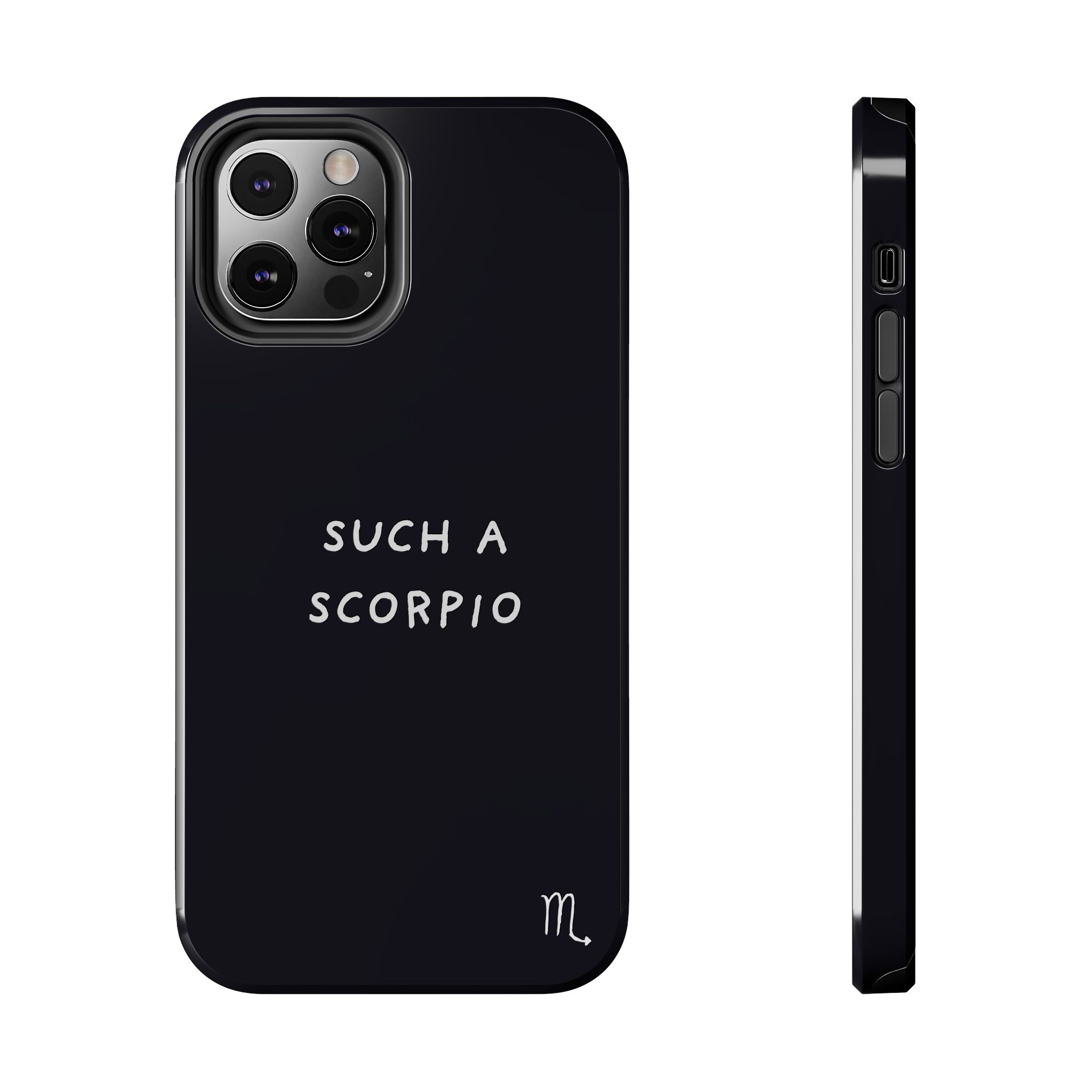 "Such a Scorpio" Phone Case - Black/White