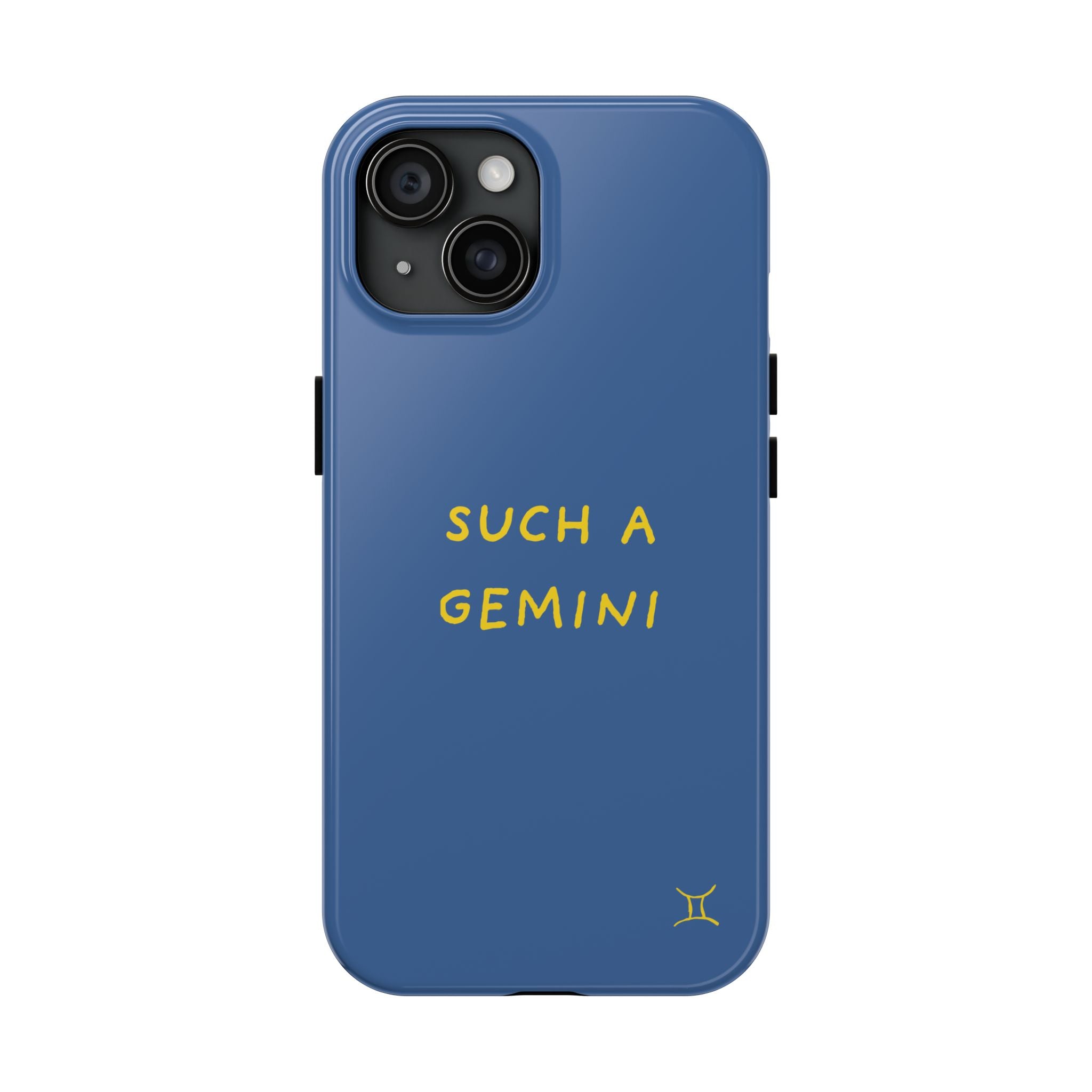 "Such A Gemini" Phone Case - Blue/Yellow