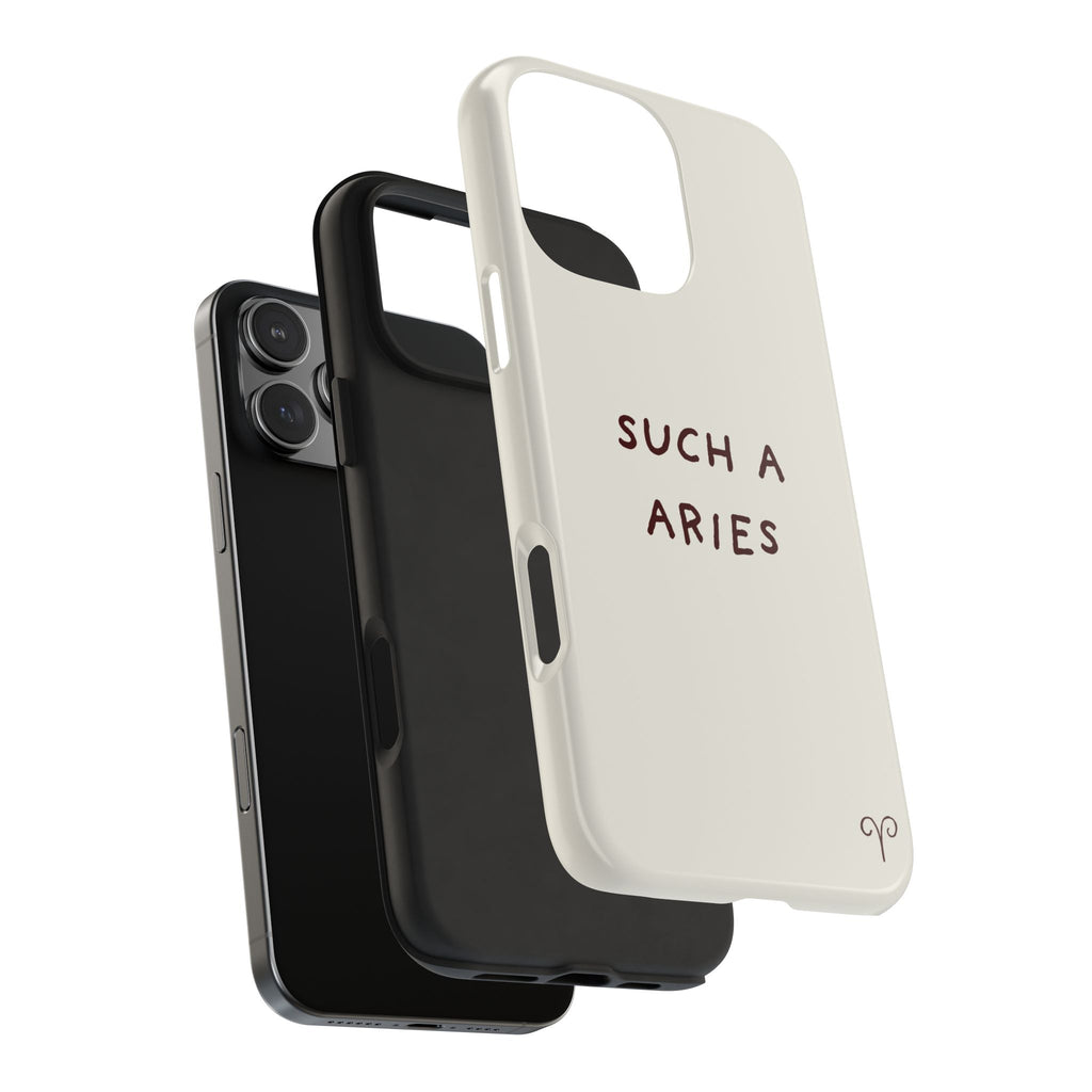 "Such a Aries" Tough Phone Case — White
