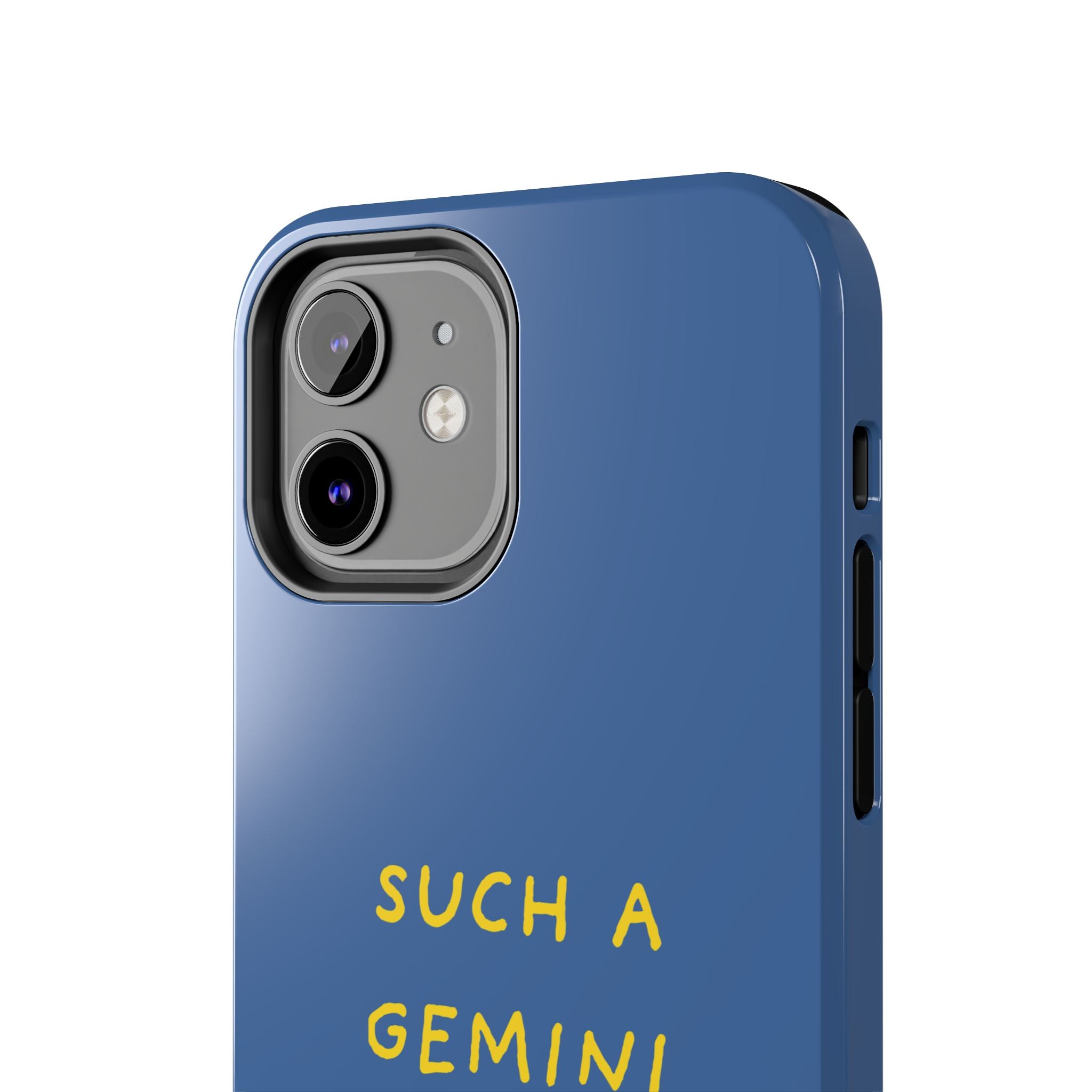 "Such A Gemini" Phone Case - Blue/Yellow