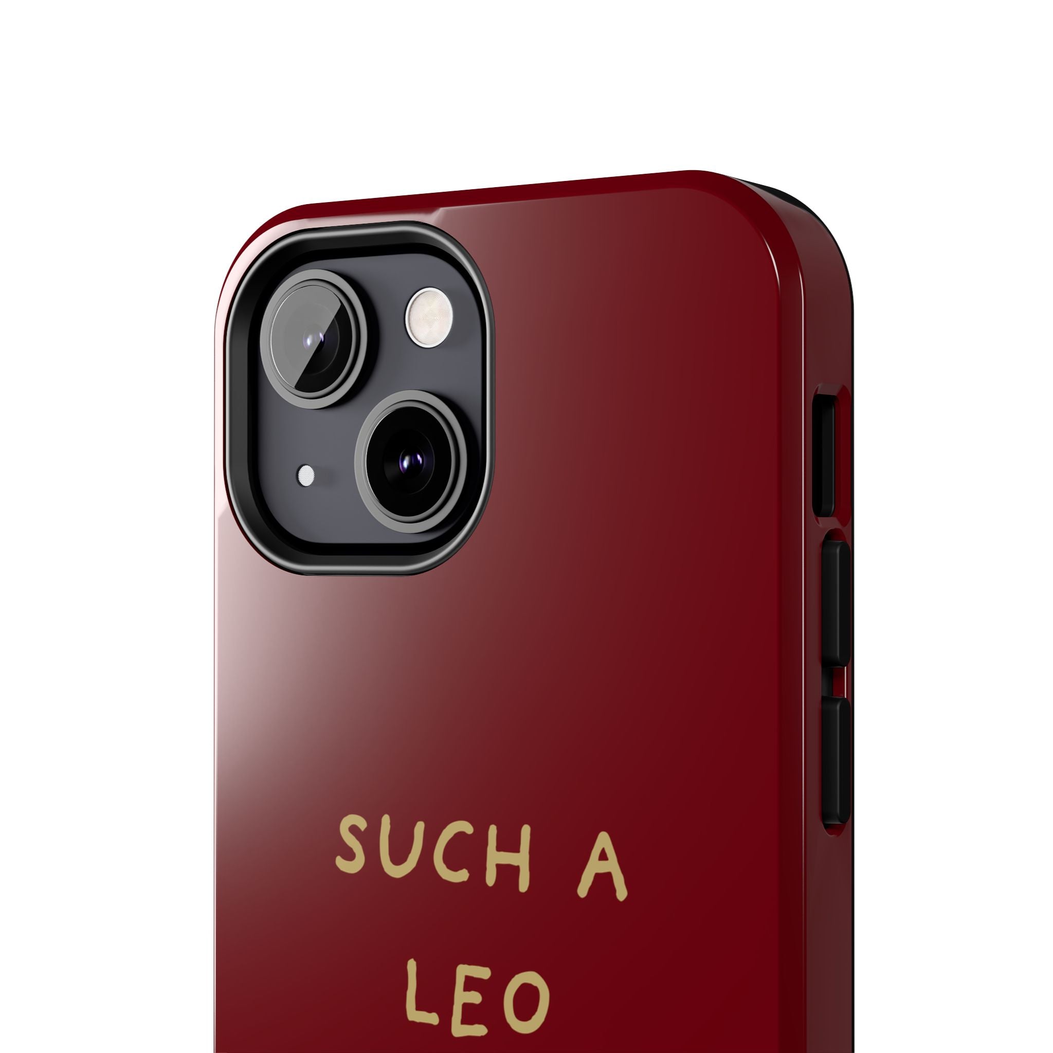 "Such a Leo" Phone Case - Red/Gold