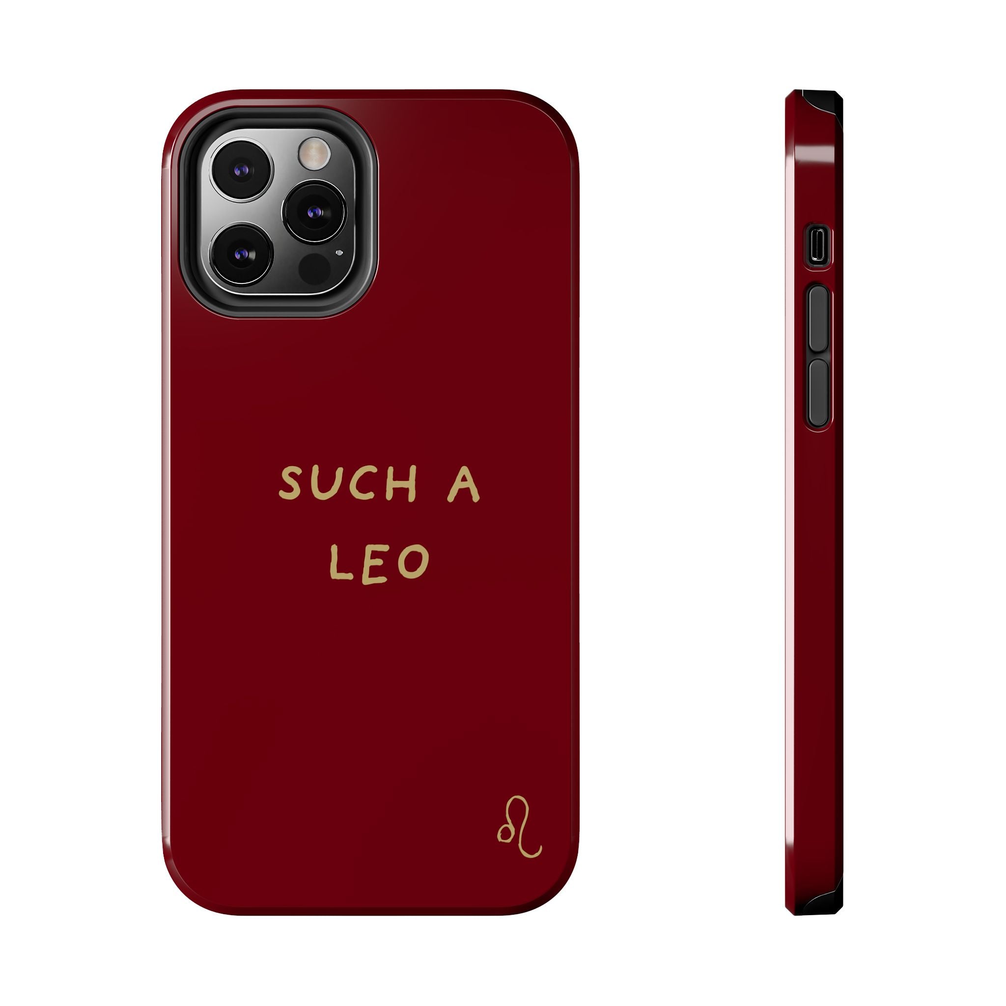 "Such a Leo" Phone Case - Red/Gold