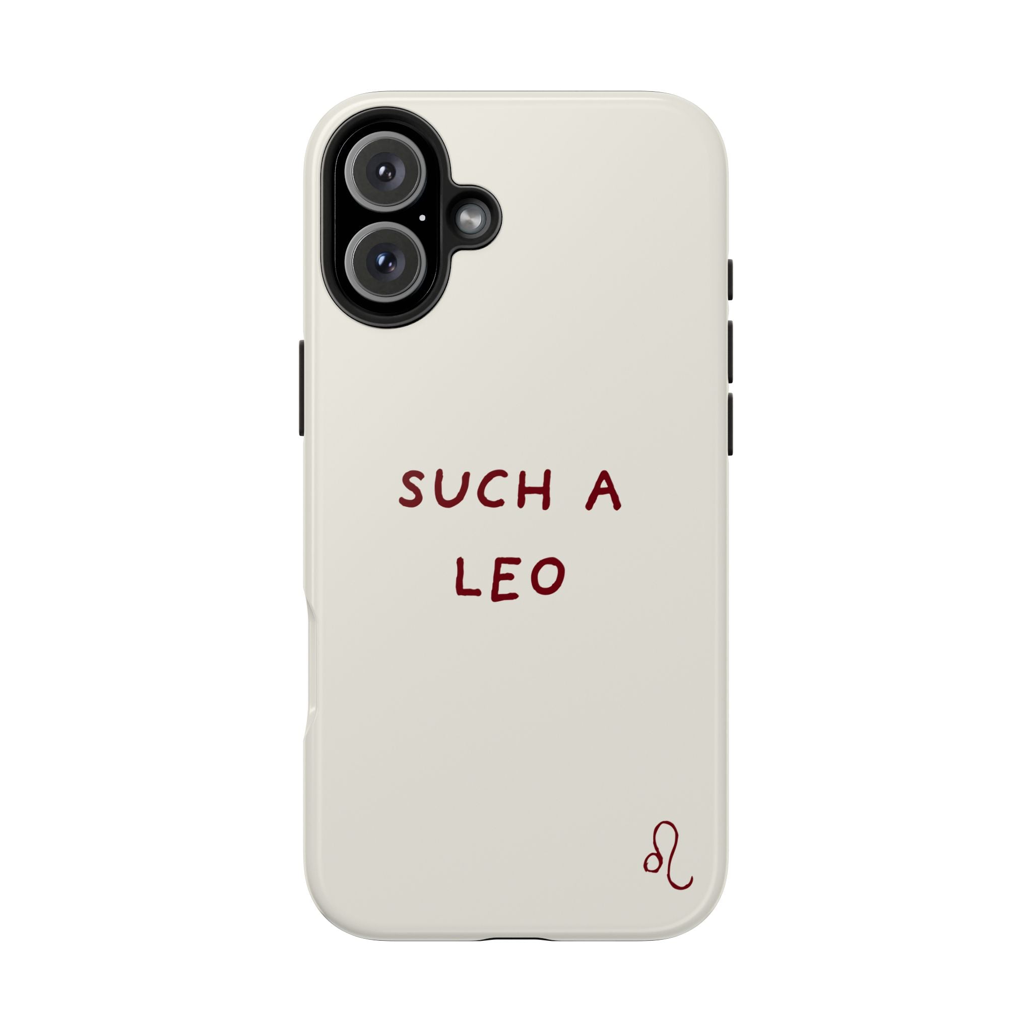 "Such a Leo" Phone Case - Cream/Red
