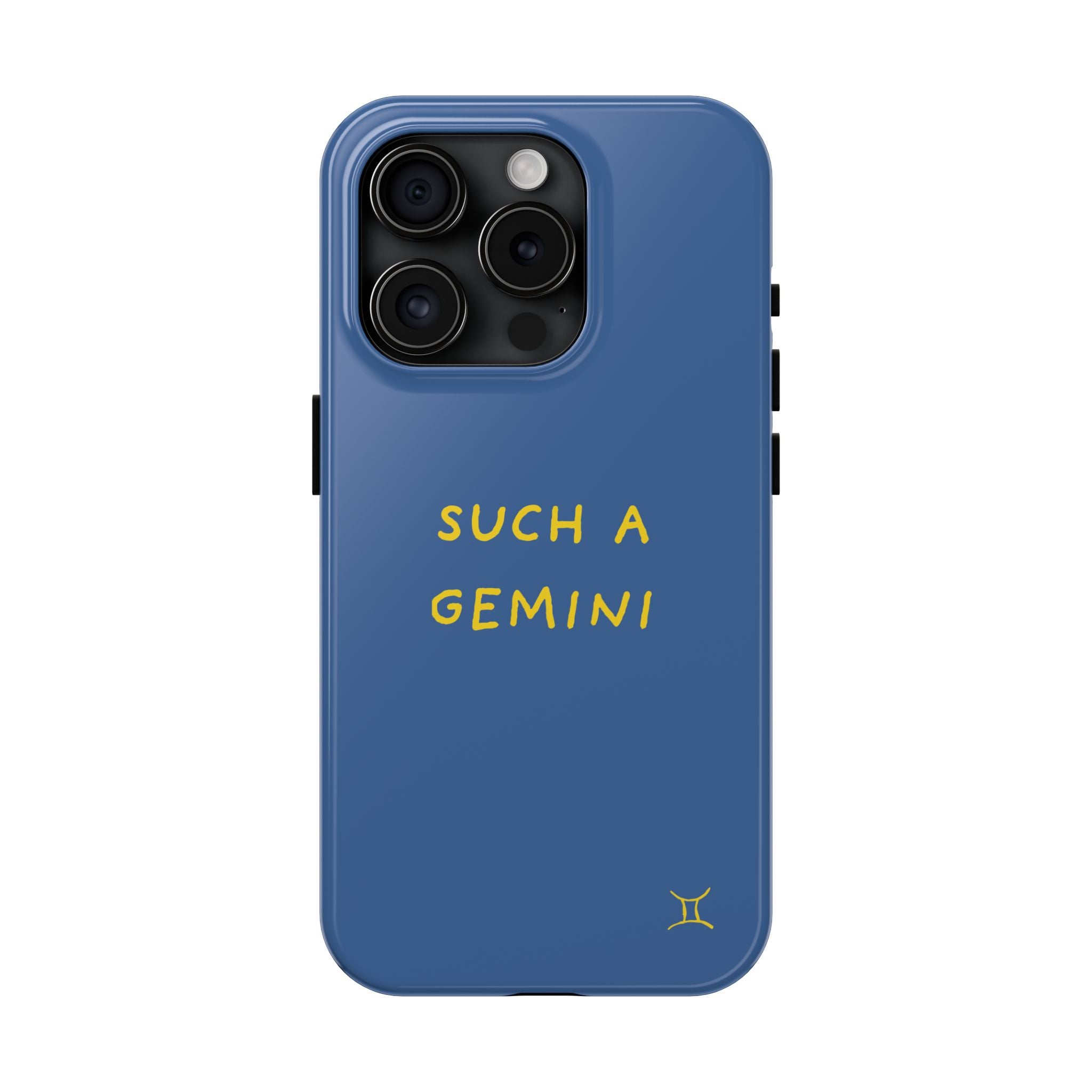 "Such A Gemini" Phone Case - Blue/Yellow