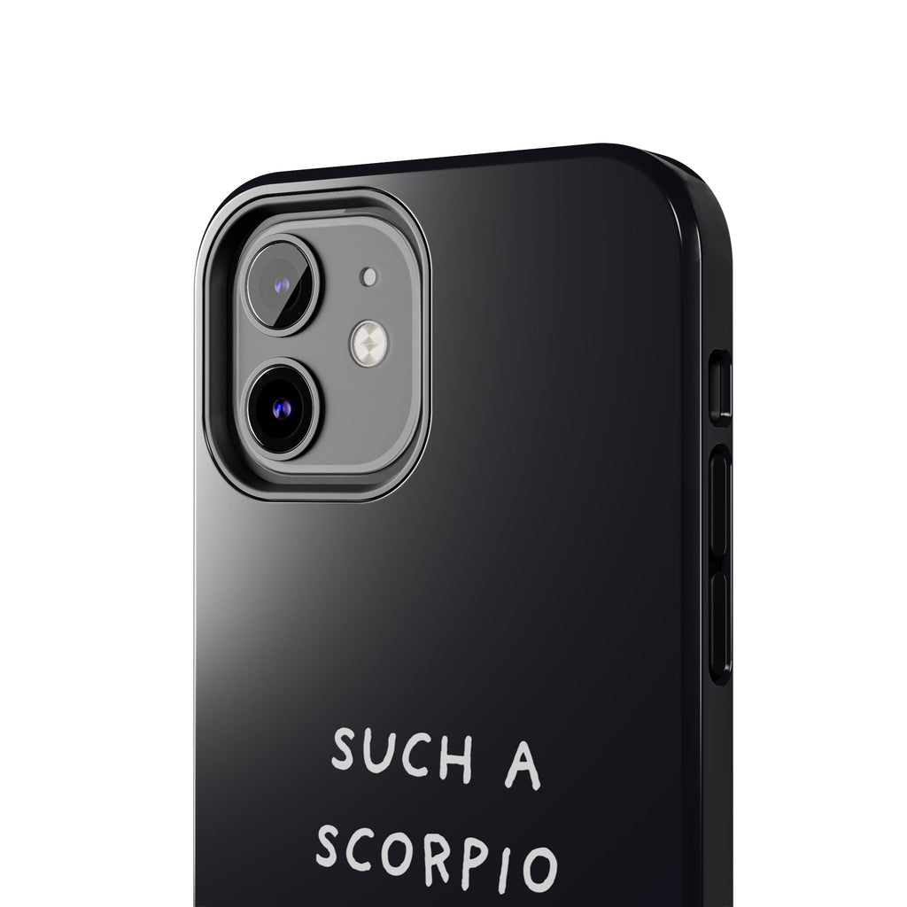 "Such a Scorpio" Phone Case - Black/White