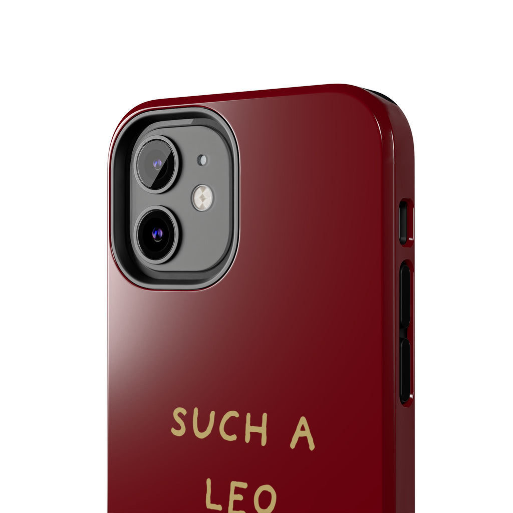 "Such a Leo" Phone Case - Red/Gold
