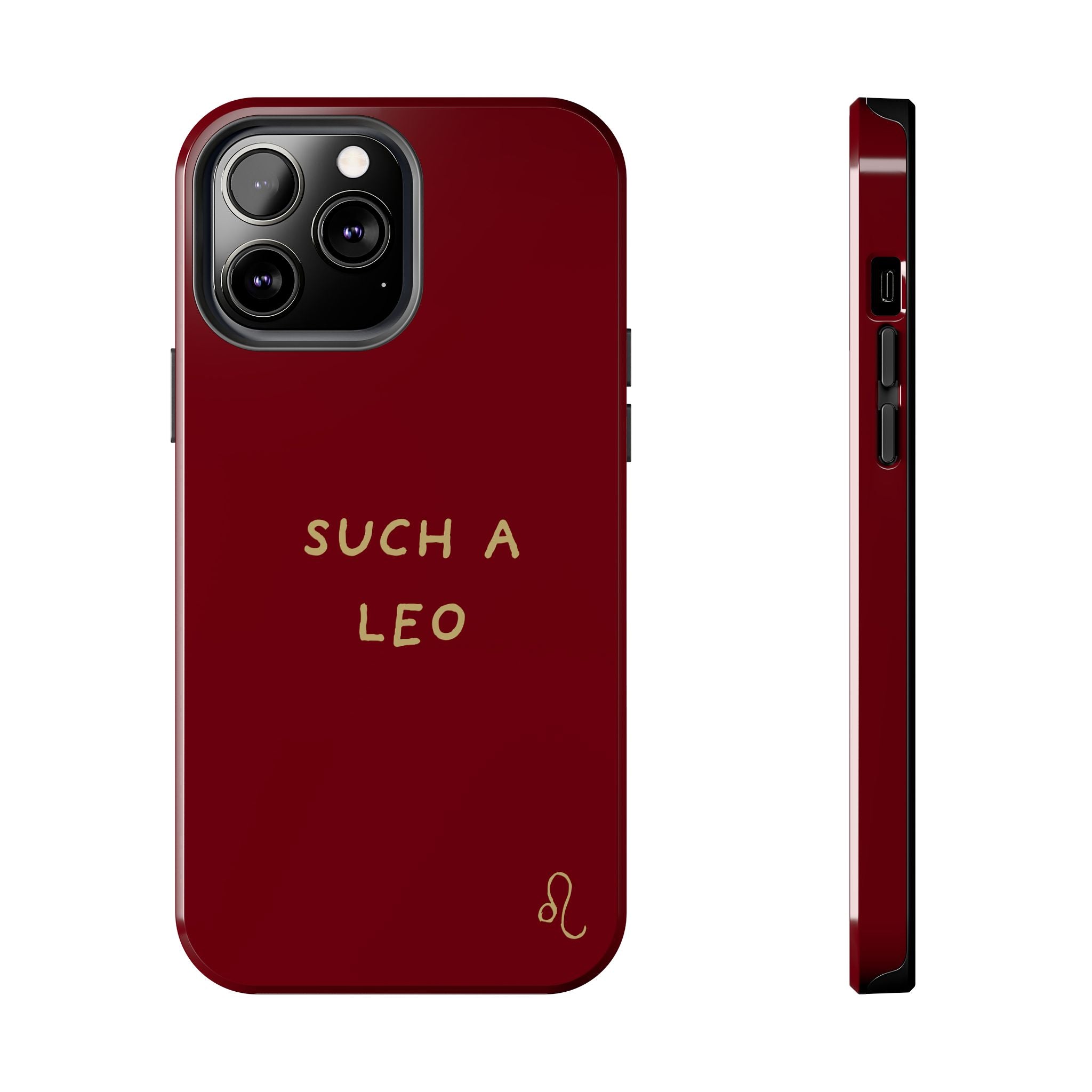 "Such a Leo" Phone Case - Red/Gold