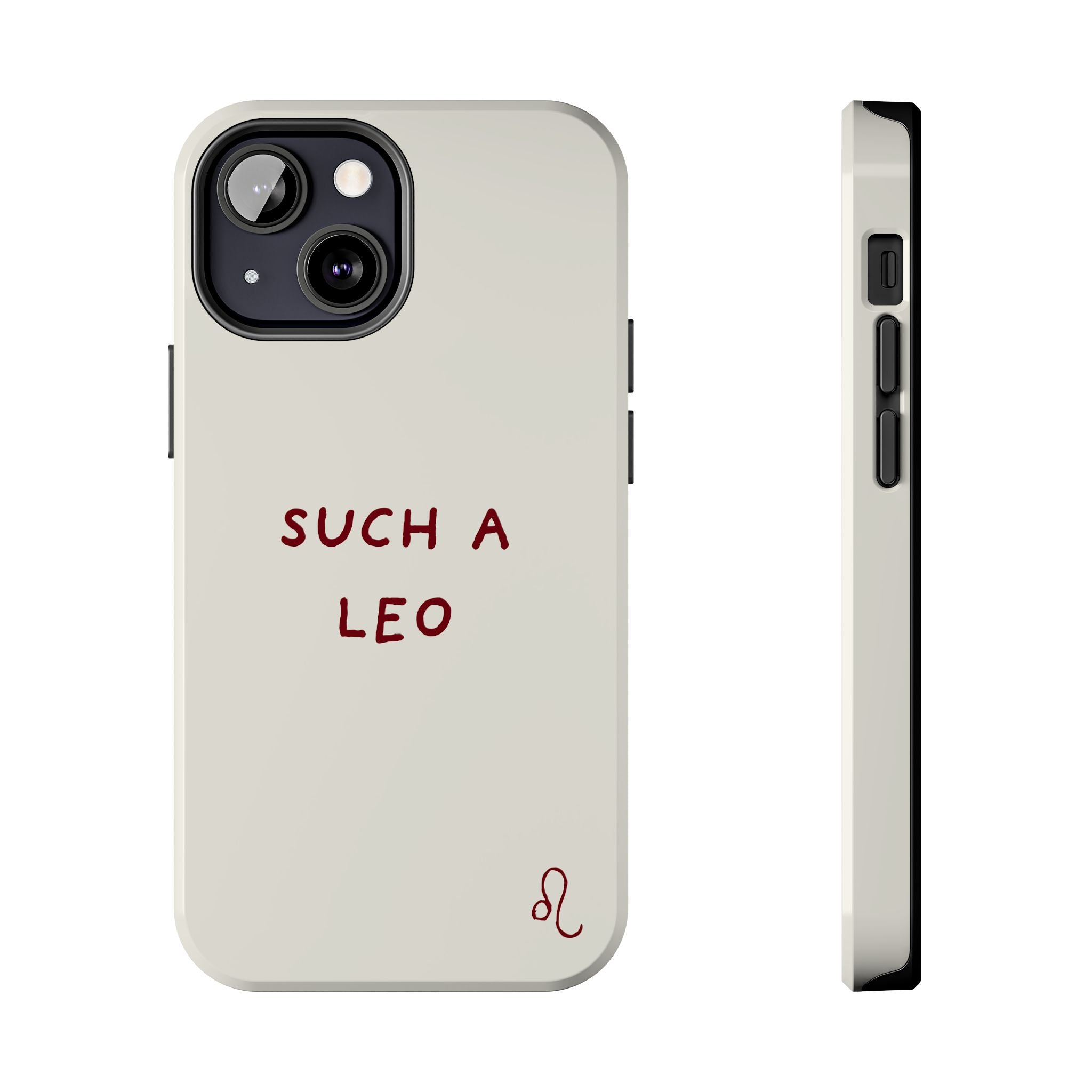 "Such a Leo" Phone Case - Cream/Red