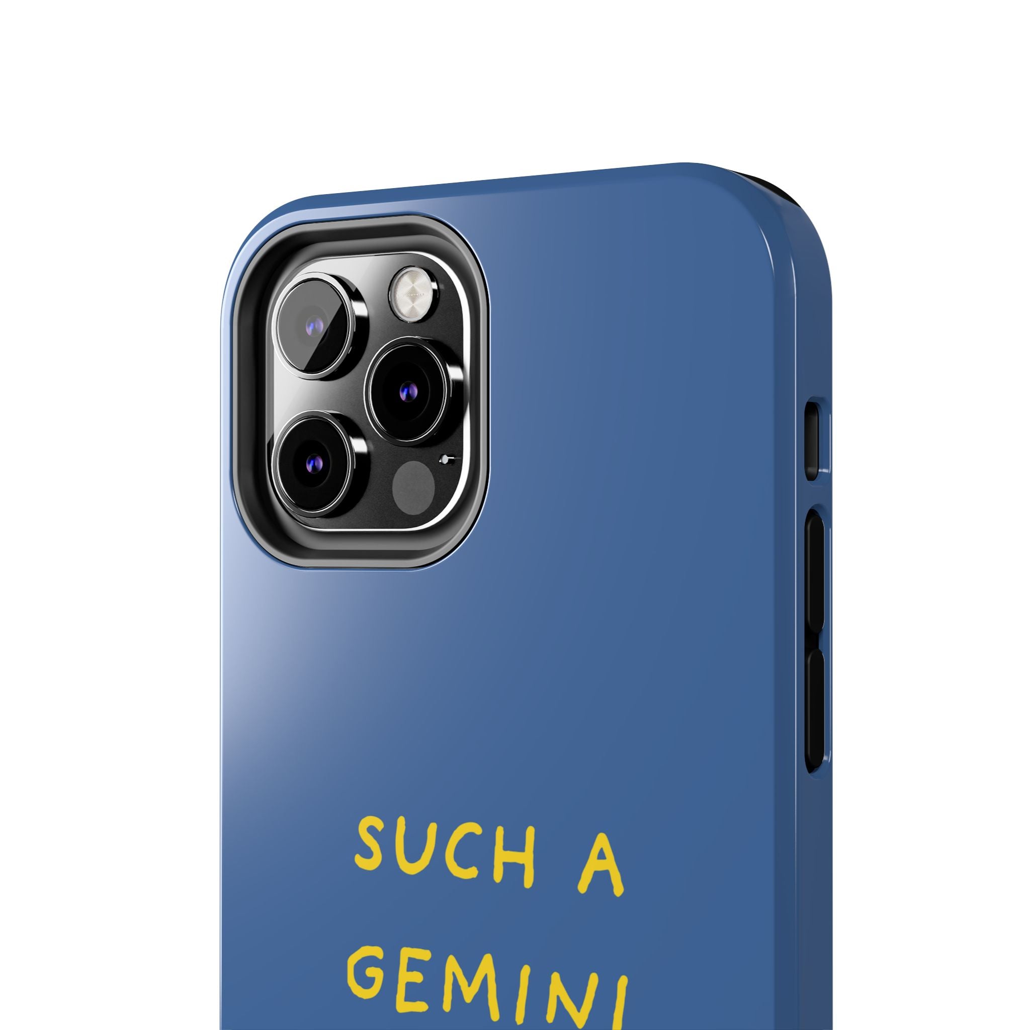 "Such A Gemini" Phone Case - Blue/Yellow
