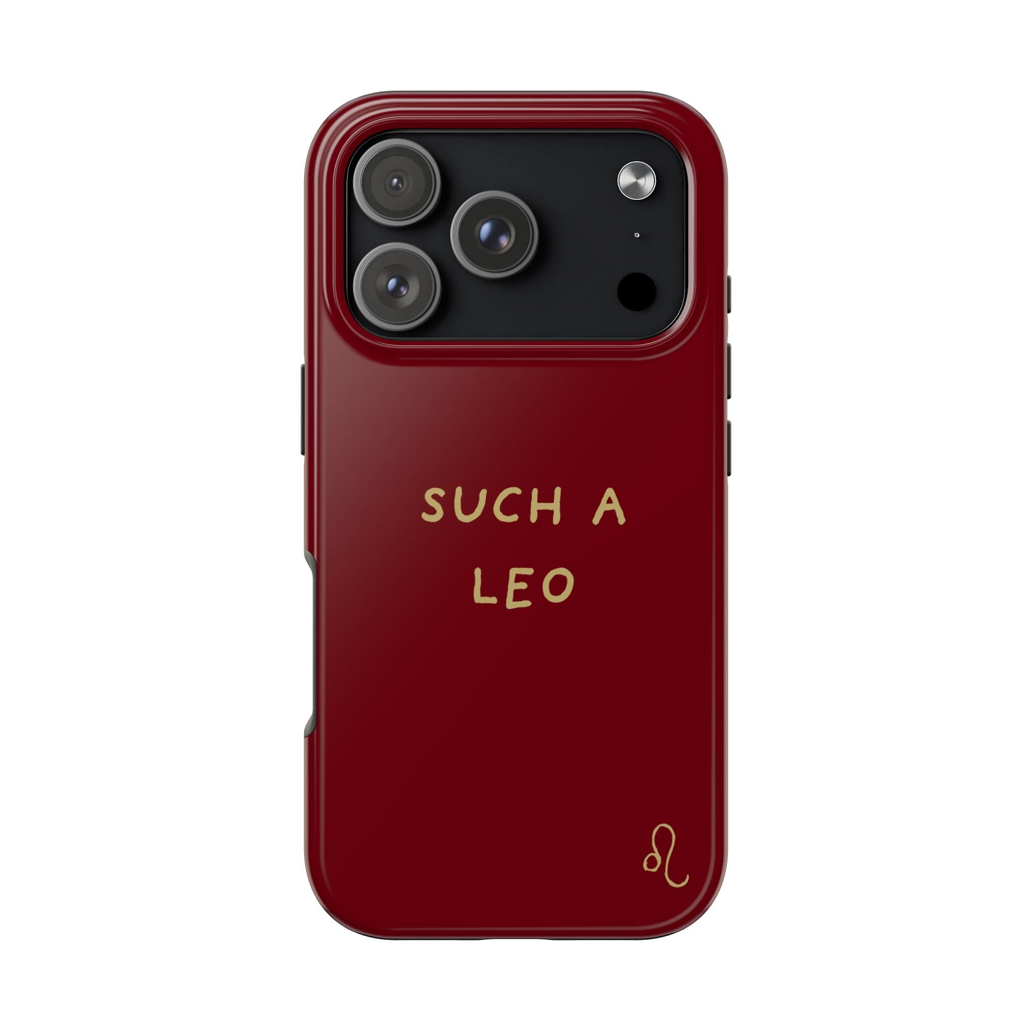 "Such a Leo" Phone Case - Red/Gold