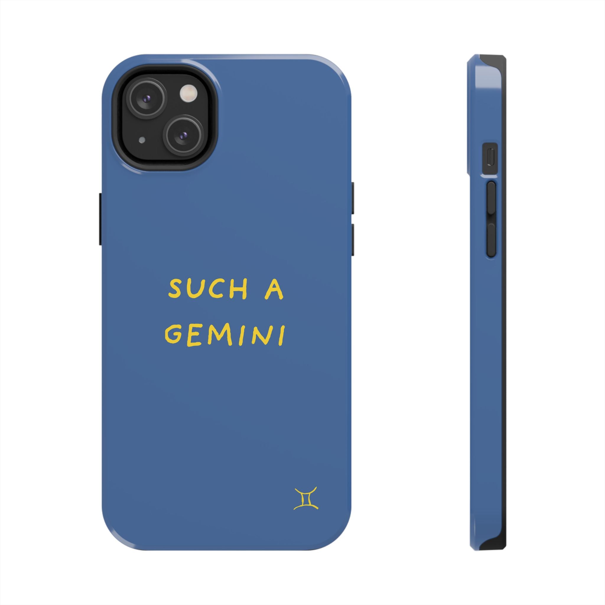 "Such A Gemini" Phone Case - Blue/Yellow