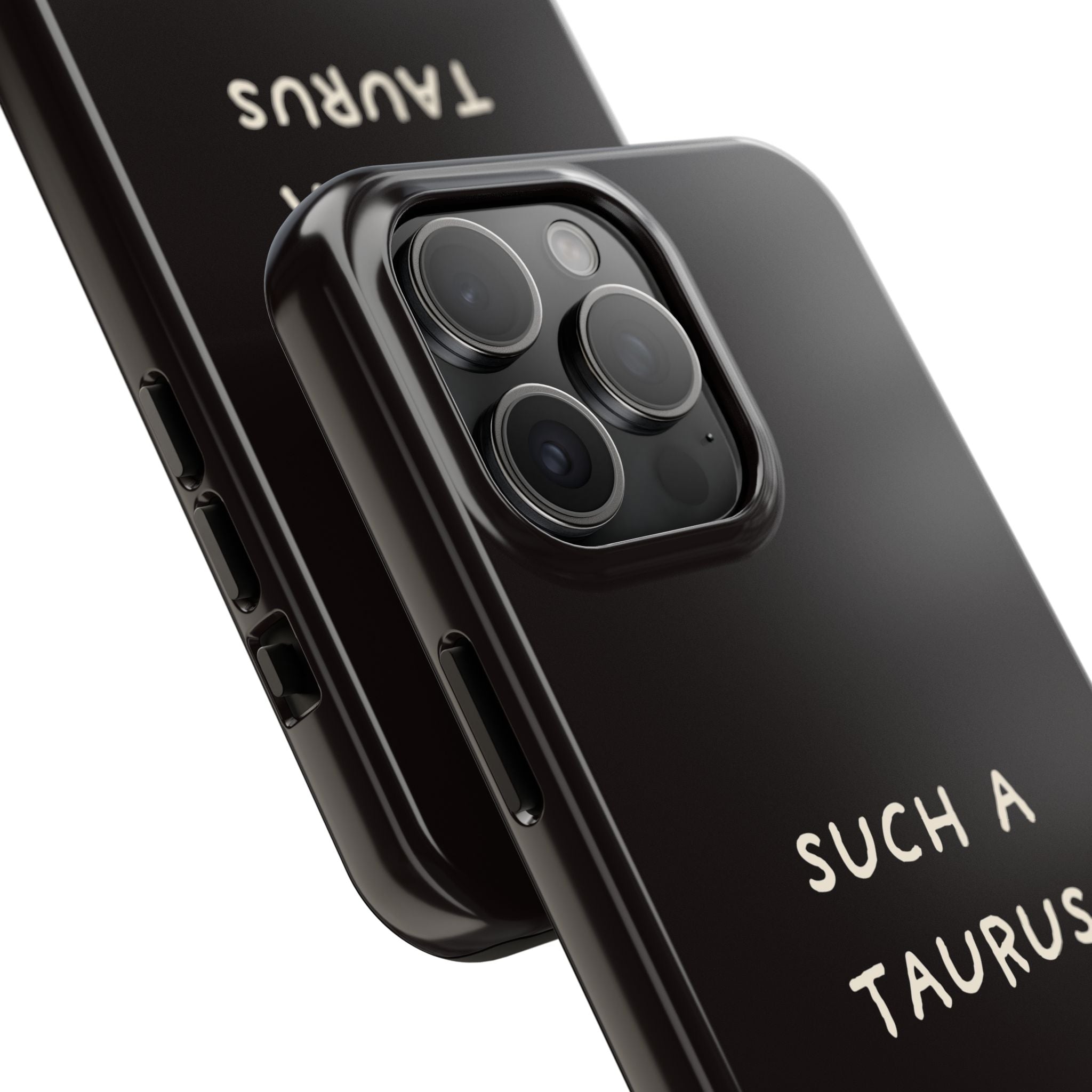 "Such a Taurus" Tough Phone Case – Deep Brown / Cream