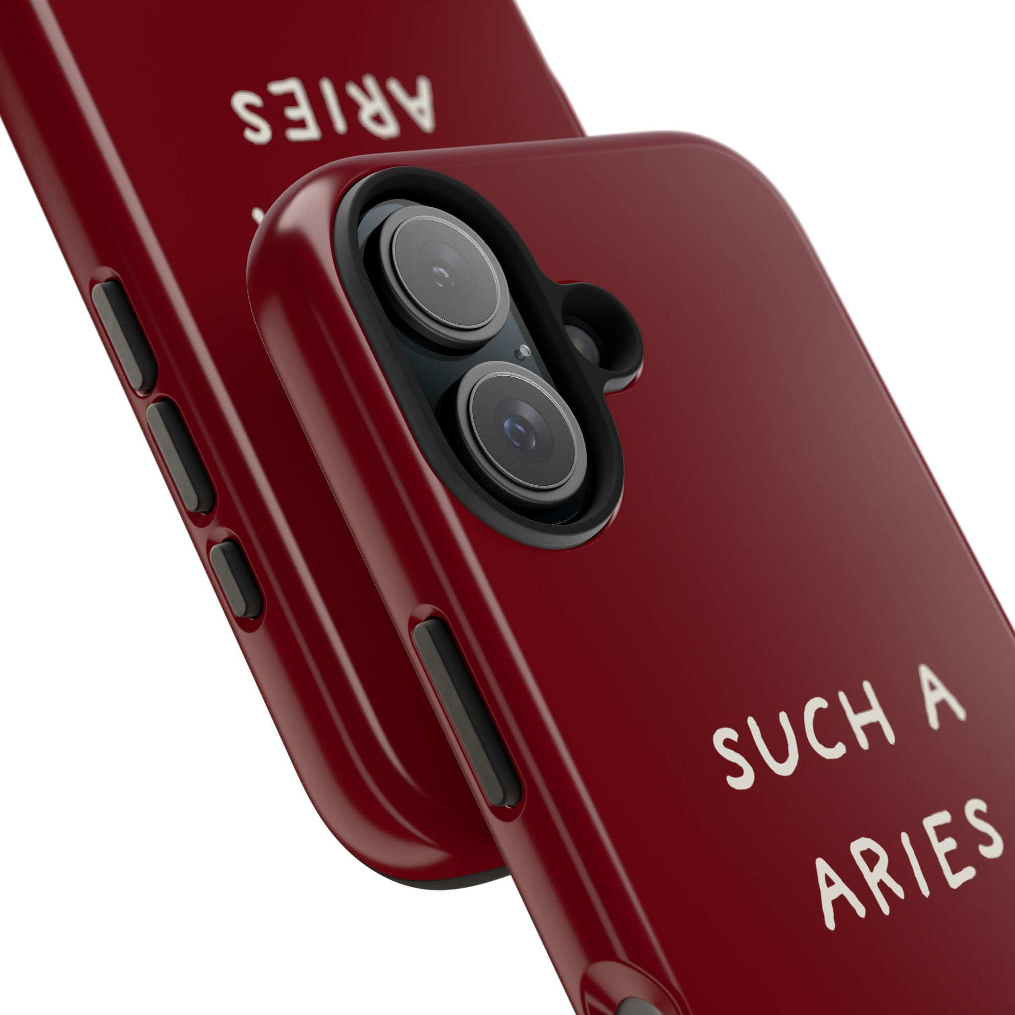 "Such A Aries" Tough Phone Case — Burgundy