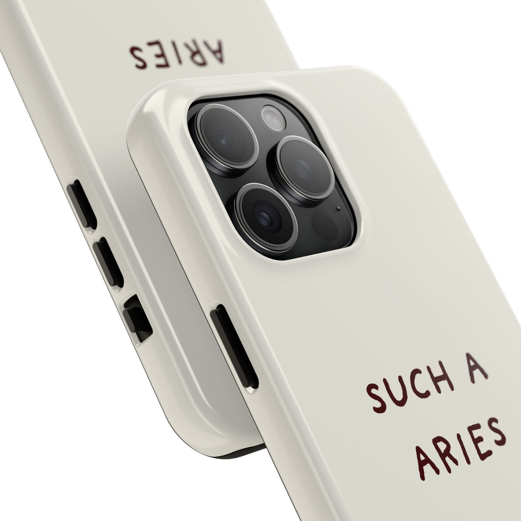 "Such a Aries" Tough Phone Case — White