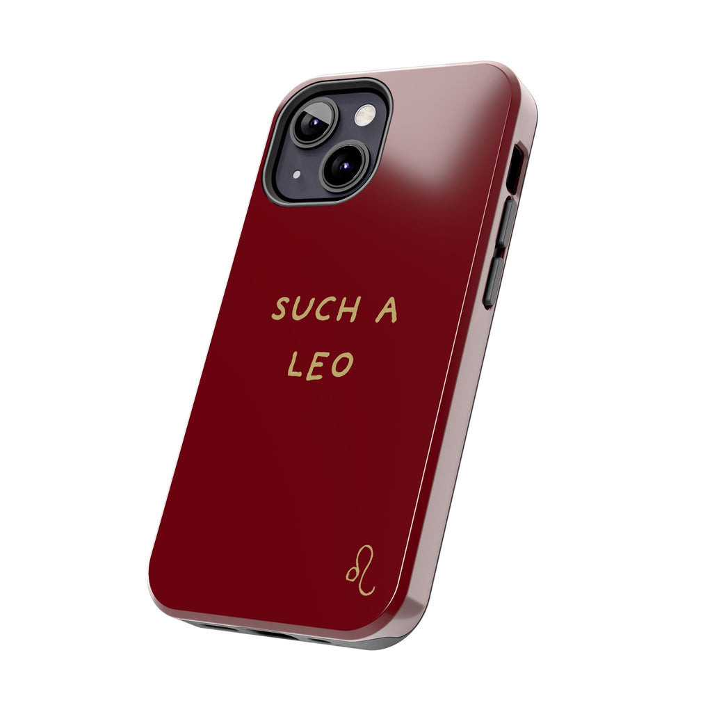 "Such a Leo" Phone Case - Red/Gold