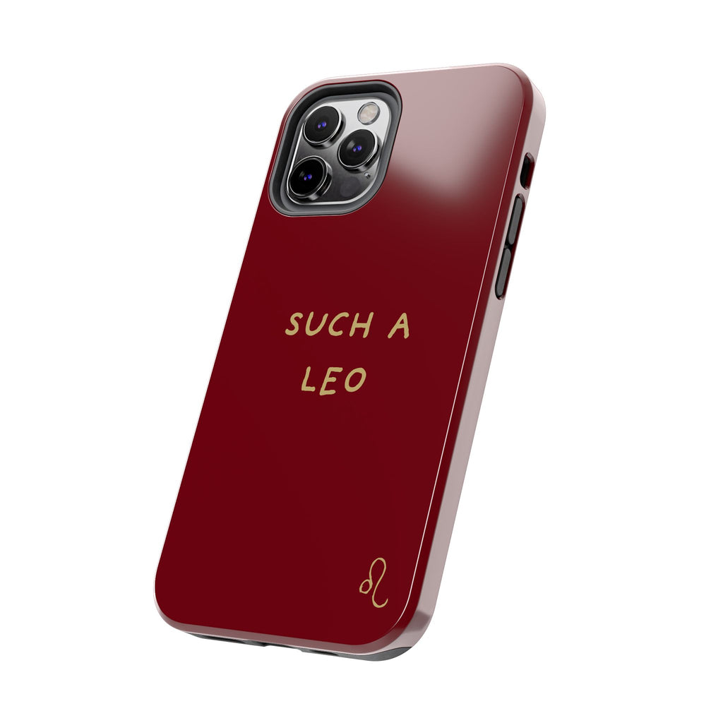 "Such a Leo" Phone Case - Red/Gold