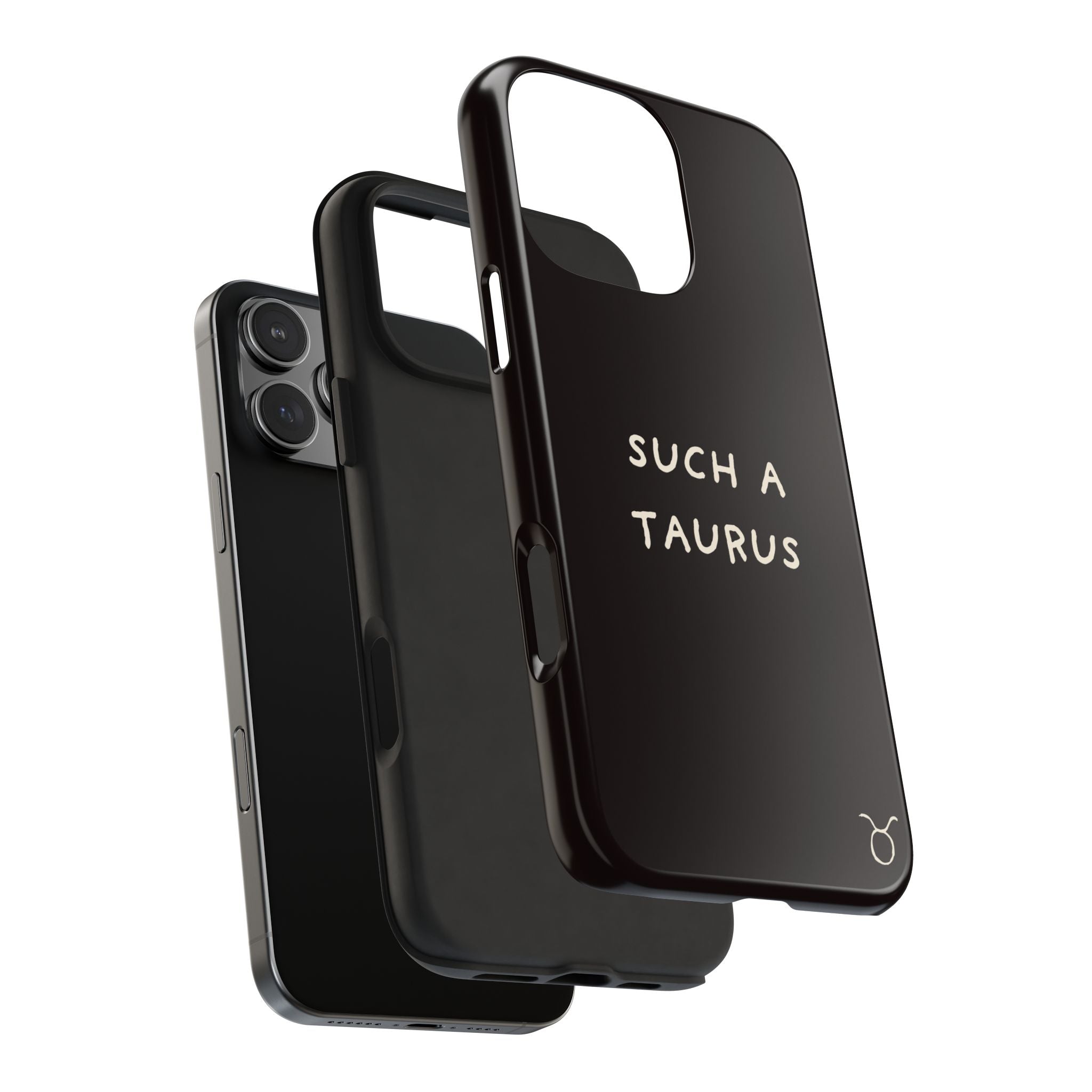 "Such a Taurus" Tough Phone Case – Deep Brown / Cream