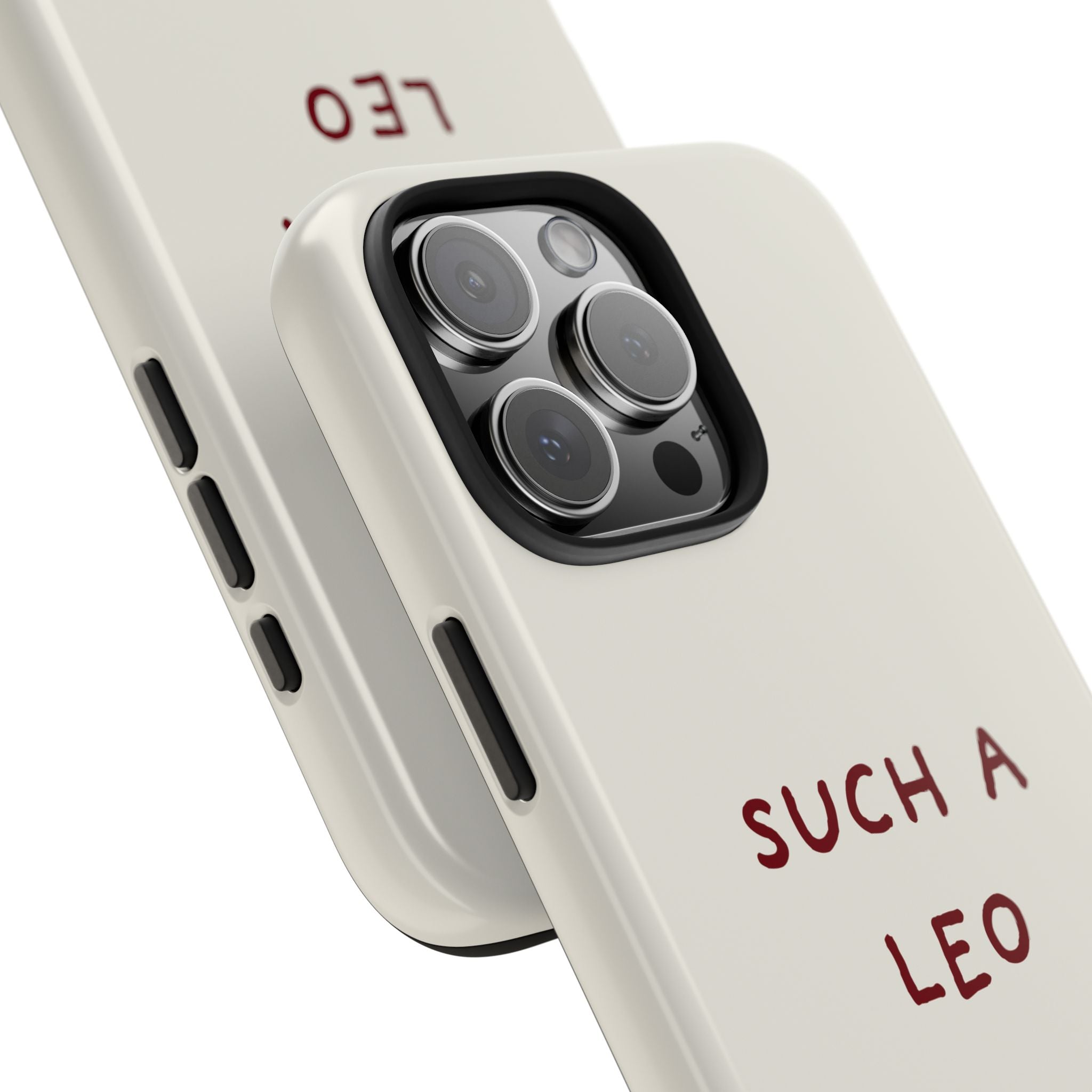 "Such a Leo" Phone Case - Cream/Red