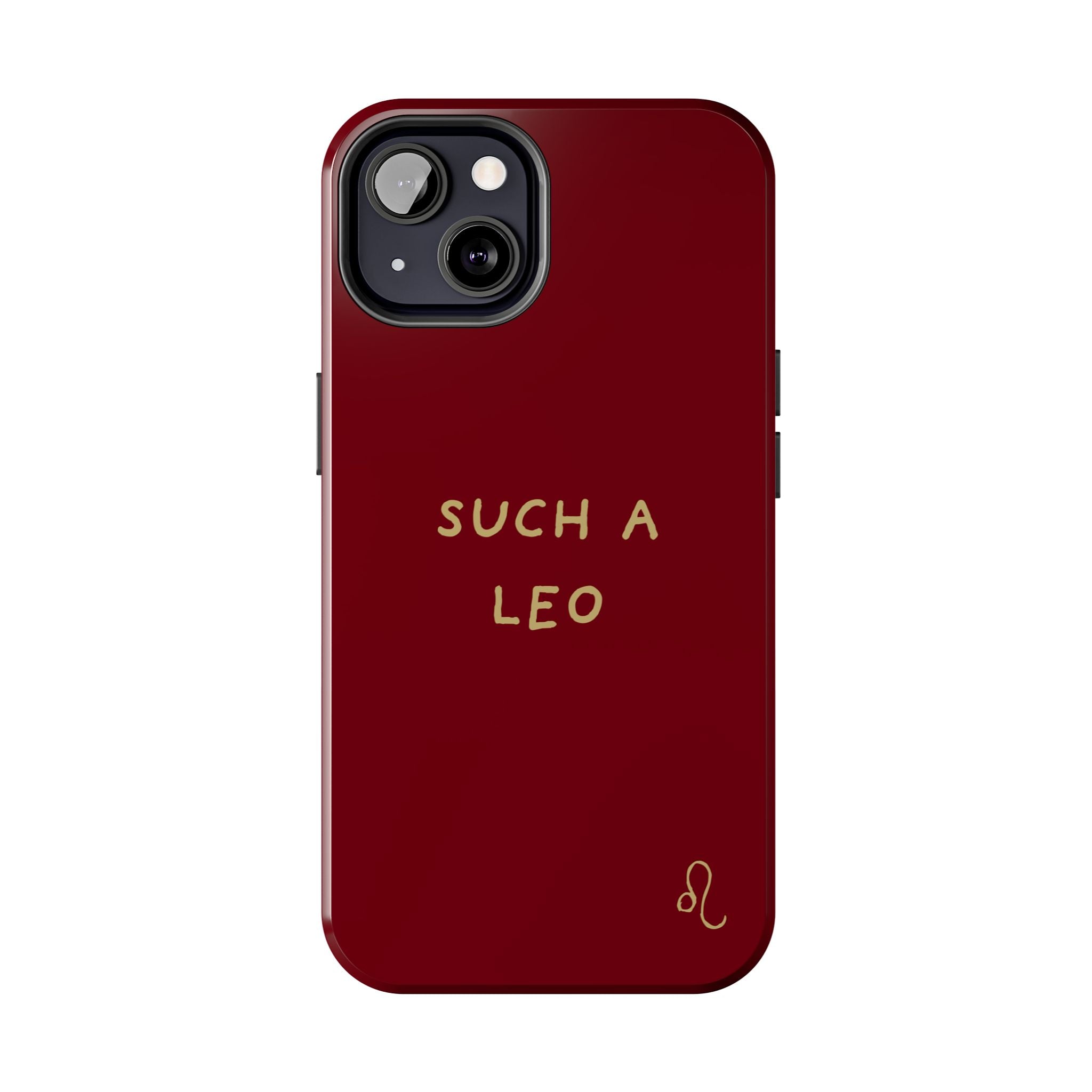 "Such a Leo" Phone Case - Red/Gold