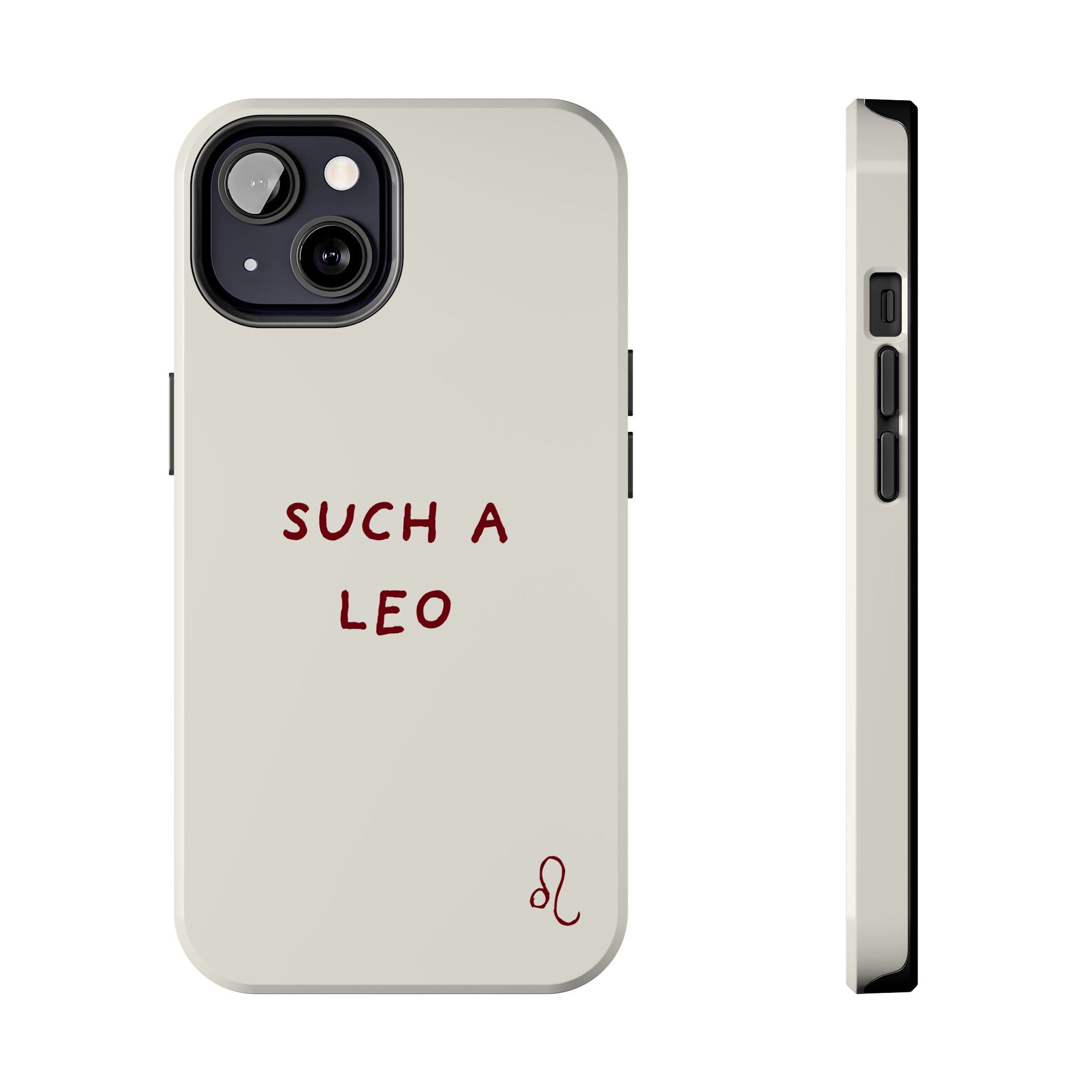 "Such a Leo" Phone Case - Cream/Red