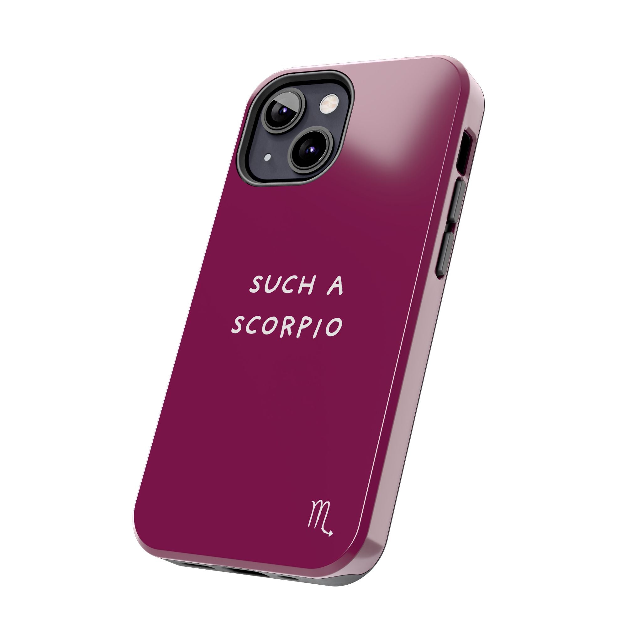 "Such a Scorpio" Phone Case - Fuchsia/White