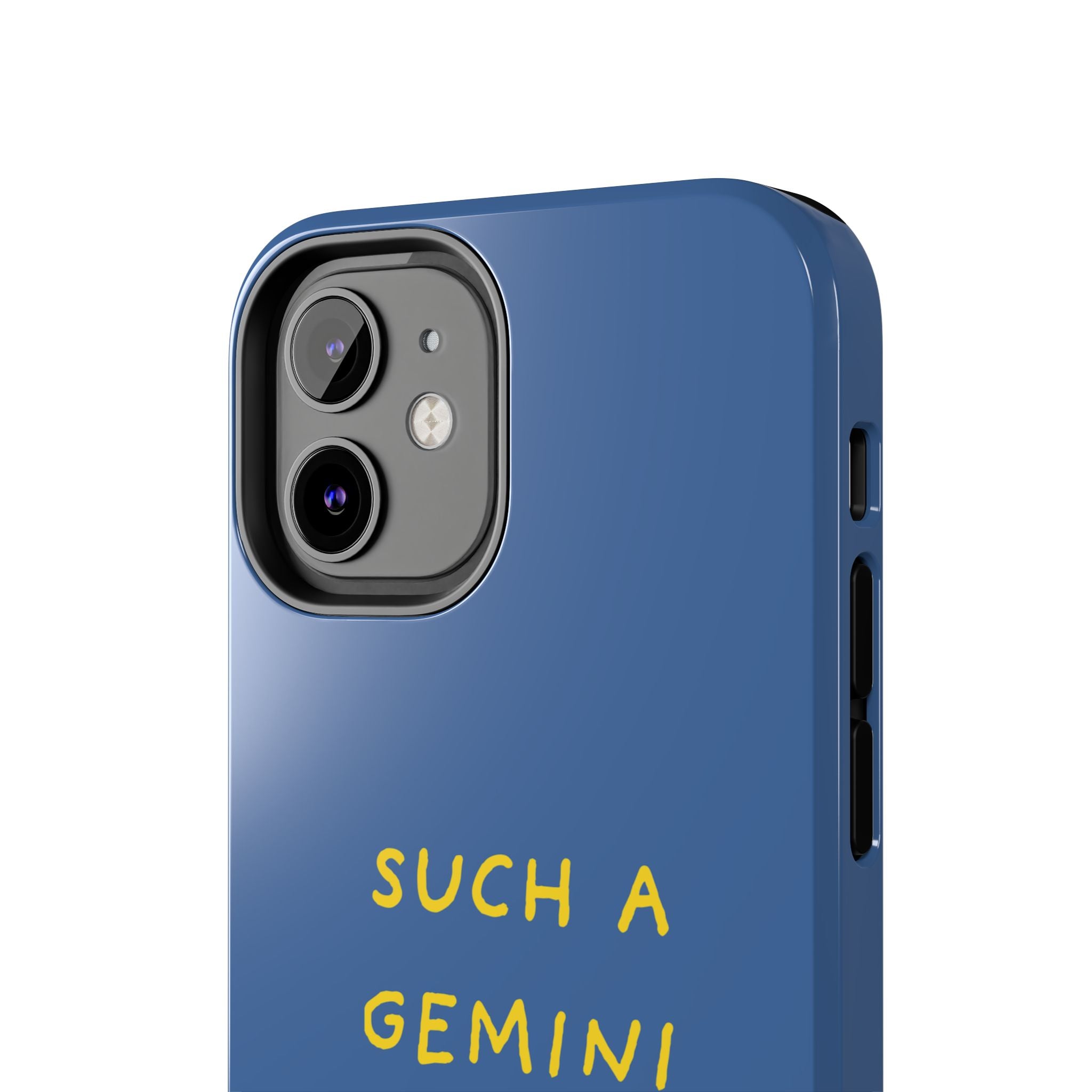 "Such A Gemini" Phone Case - Blue/Yellow