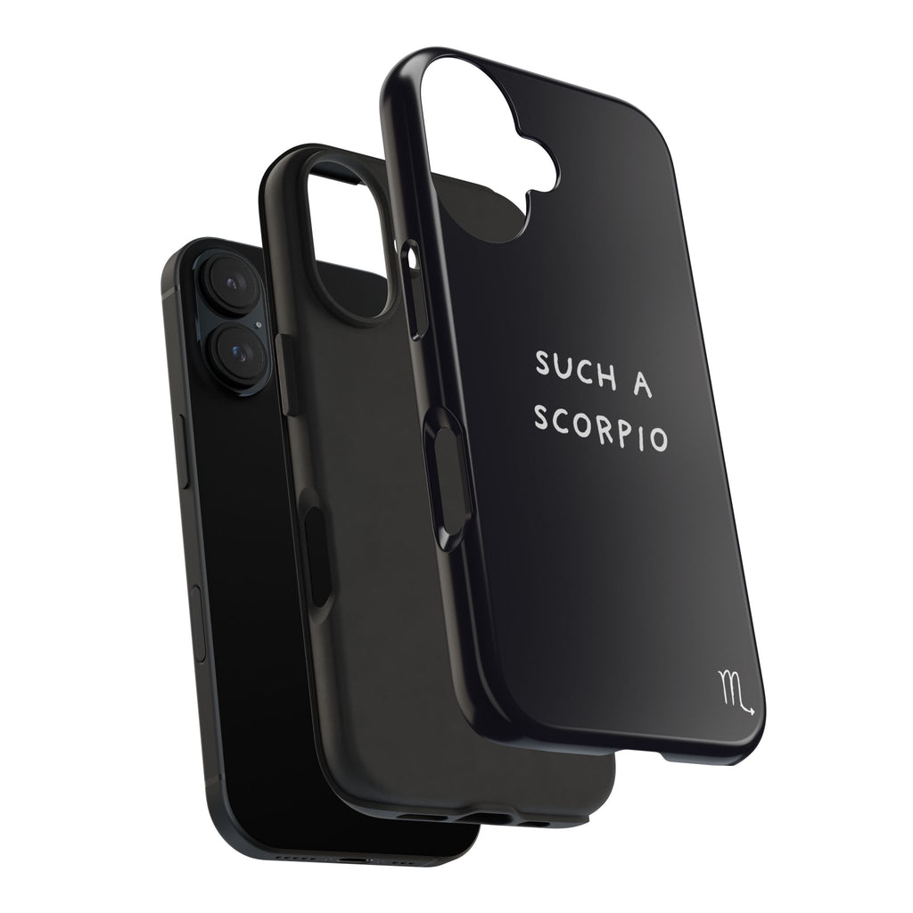 "Such a Scorpio" Phone Case - Black/White