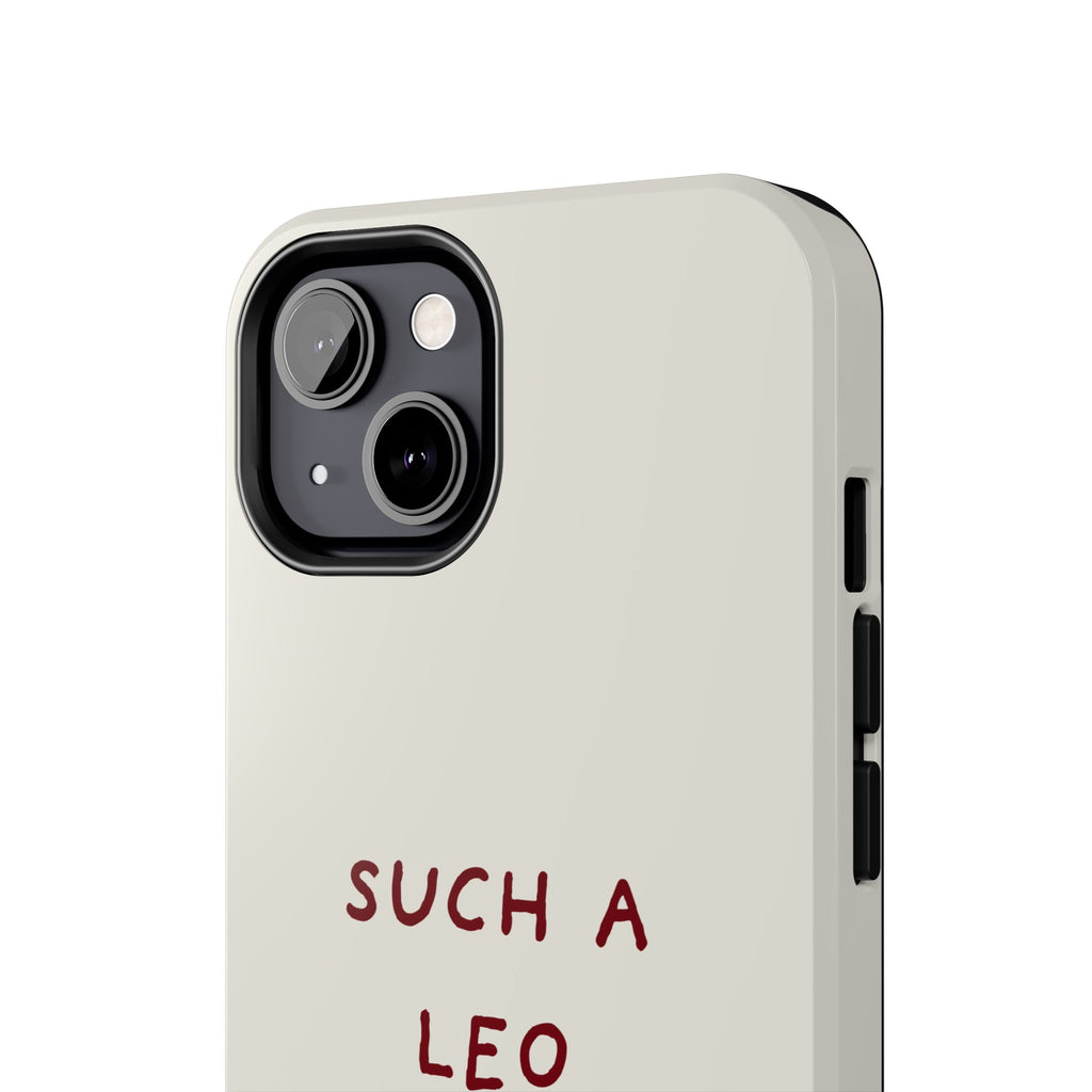 "Such a Leo" Phone Case - Cream/Red