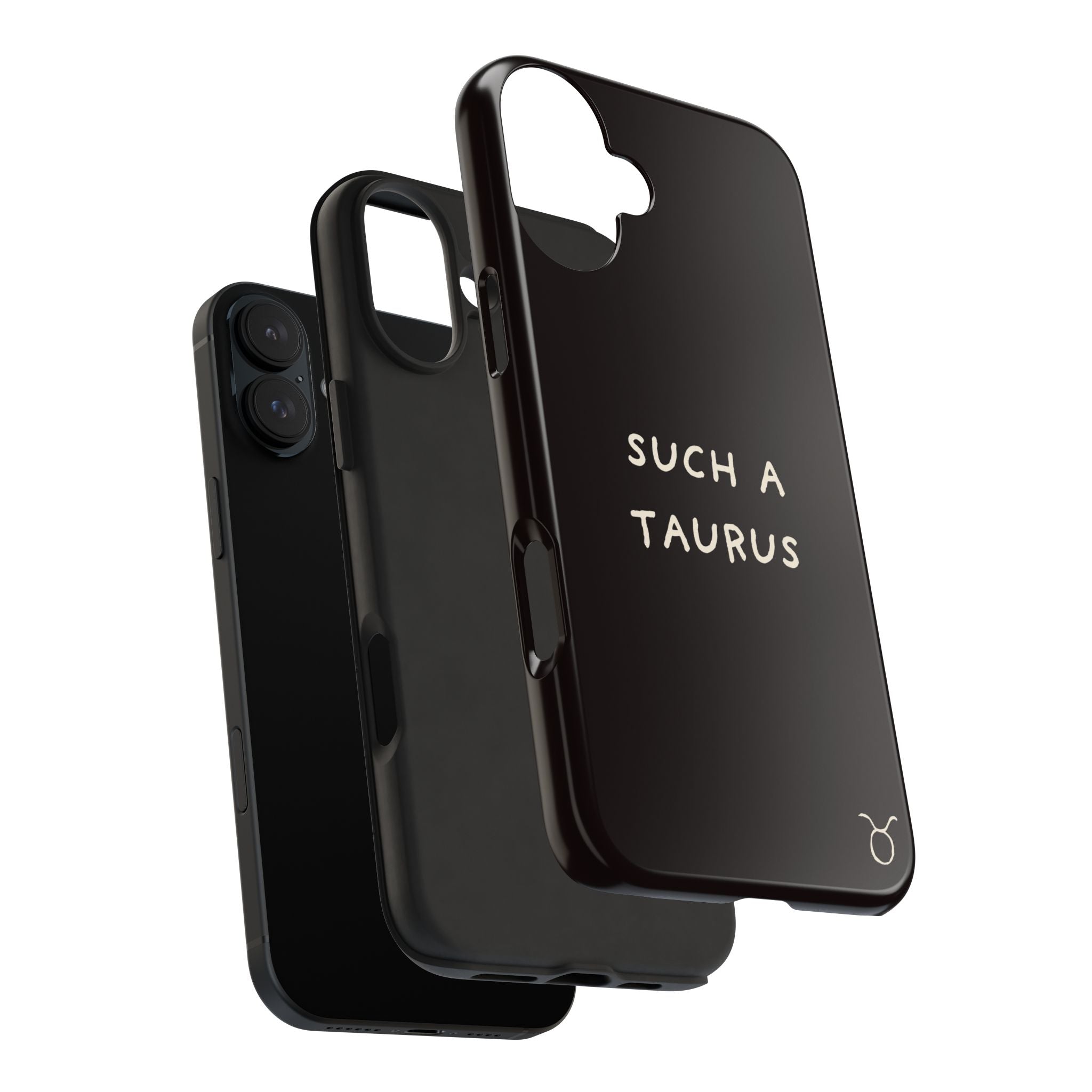"Such a Taurus" Tough Phone Case – Deep Brown / Cream