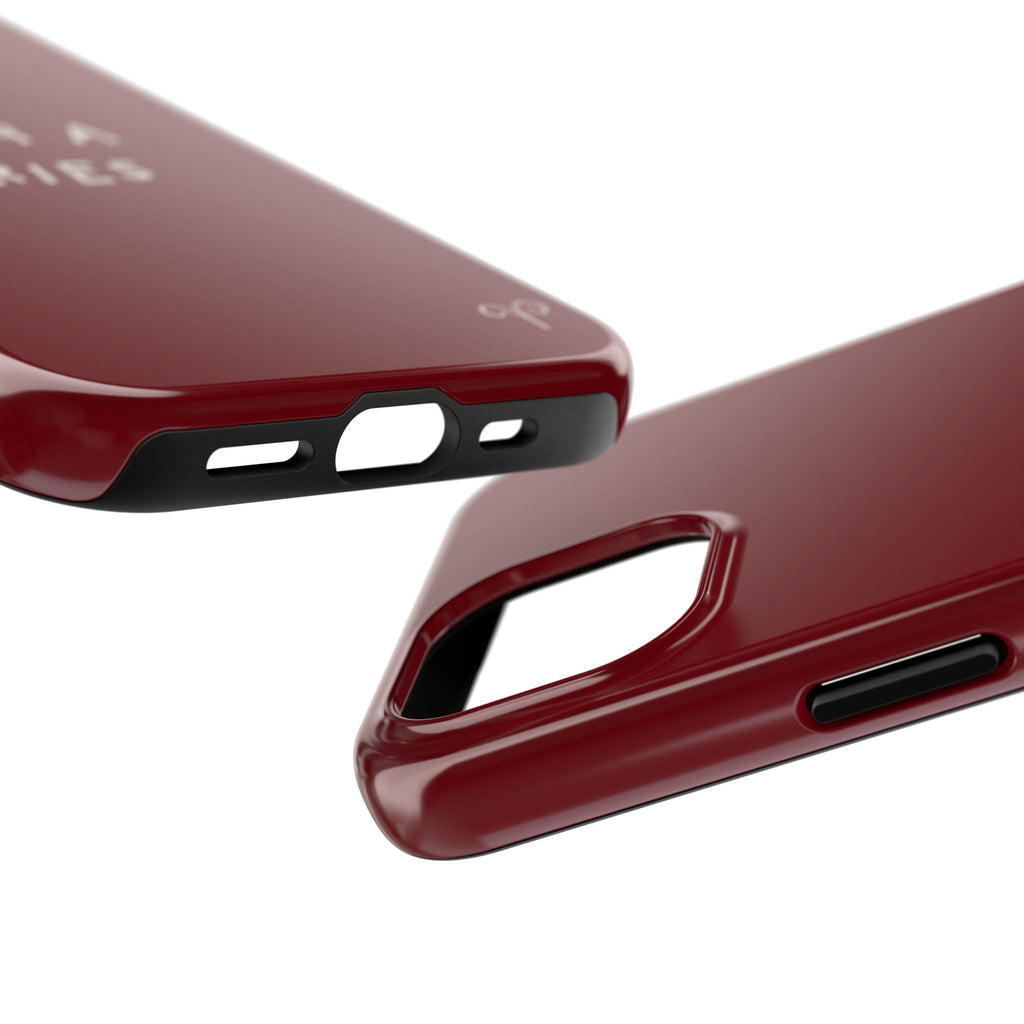 "Such A Aries" Tough Phone Case — Burgundy