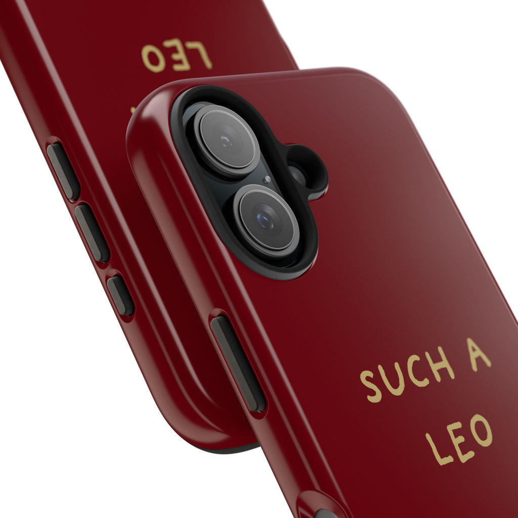 "Such a Leo" Phone Case - Red/Gold