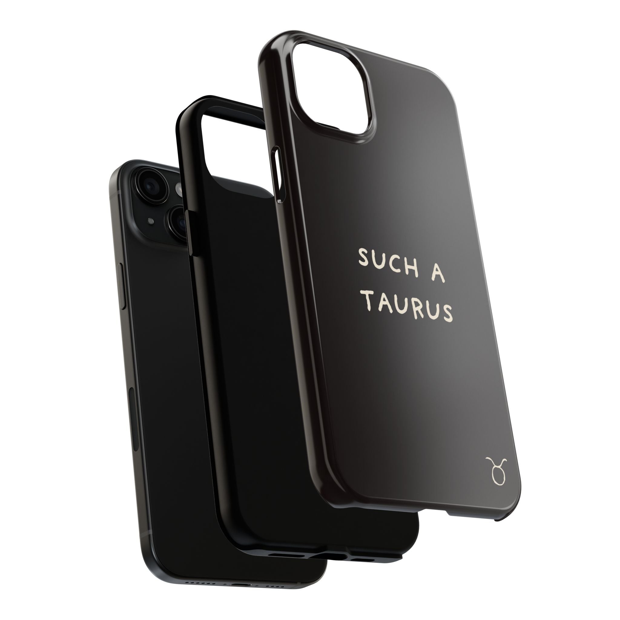 "Such a Taurus" Tough Phone Case – Deep Brown / Cream