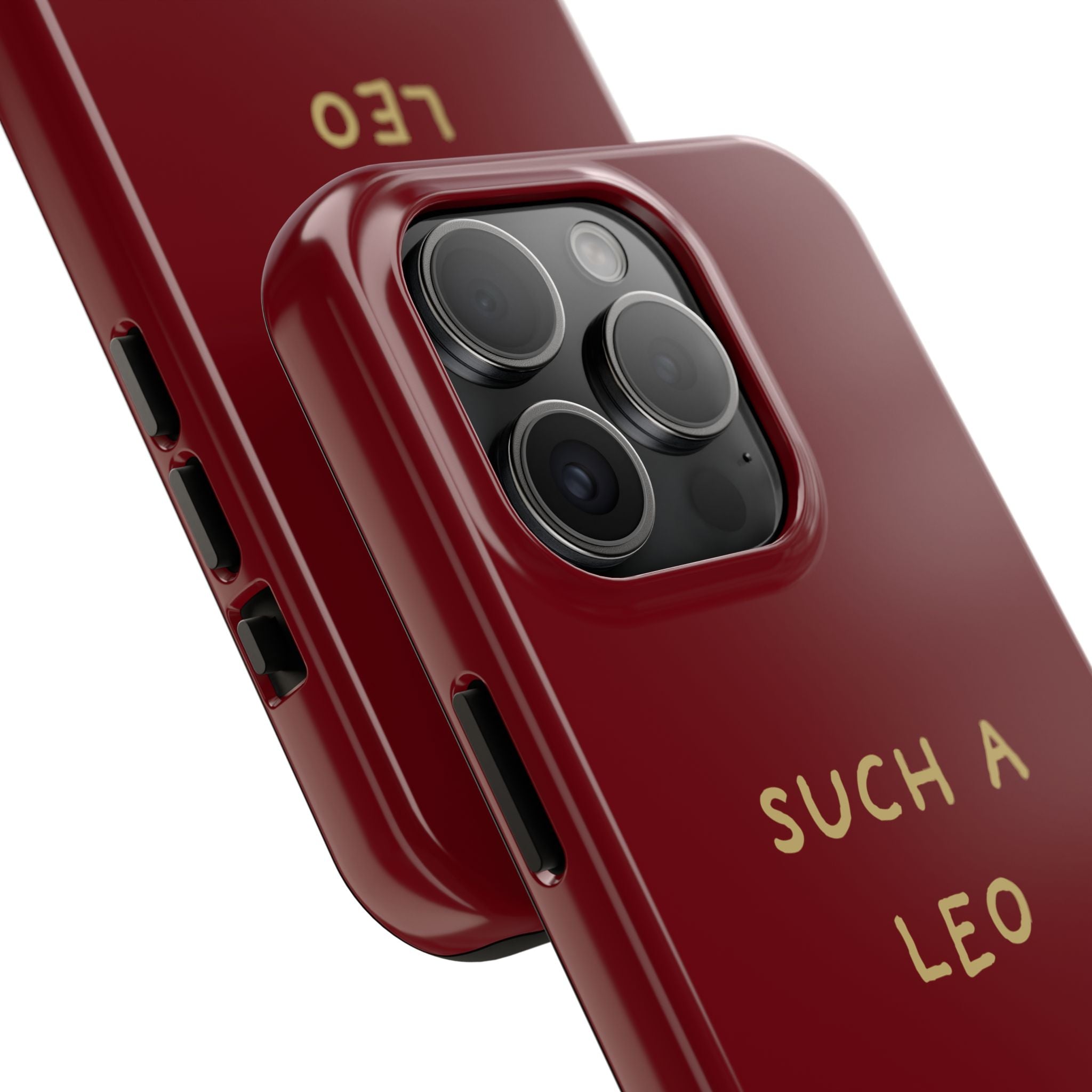 "Such a Leo" Phone Case - Red/Gold
