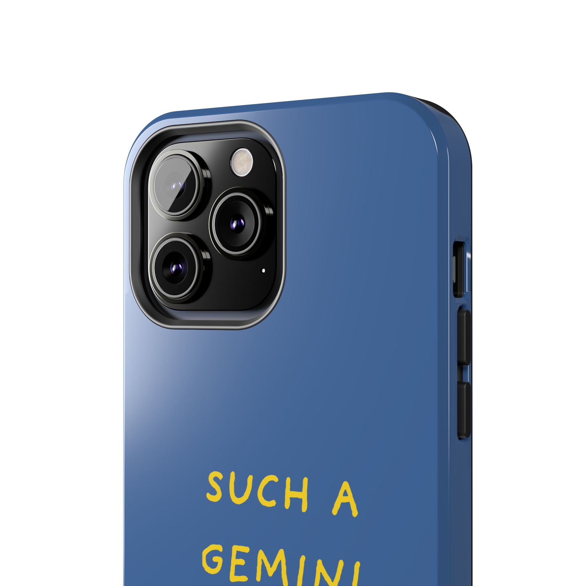 "Such A Gemini" Phone Case - Blue/Yellow