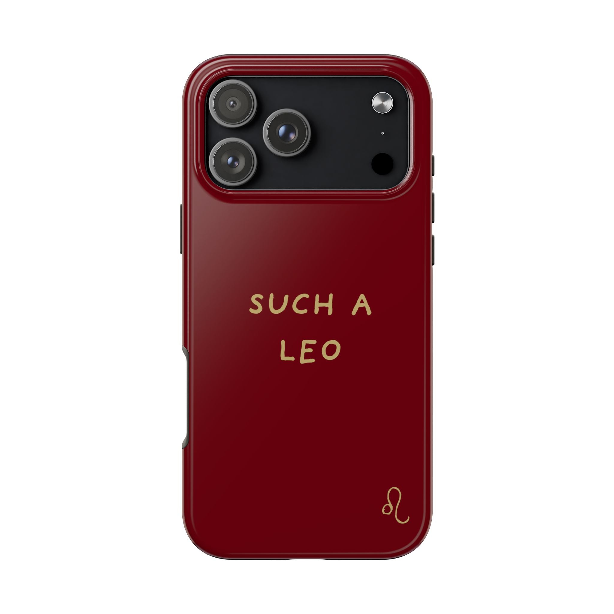 "Such a Leo" Phone Case - Red/Gold