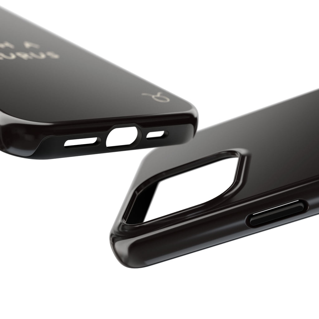 "Such a Taurus" Tough Phone Case – Deep Brown / Cream