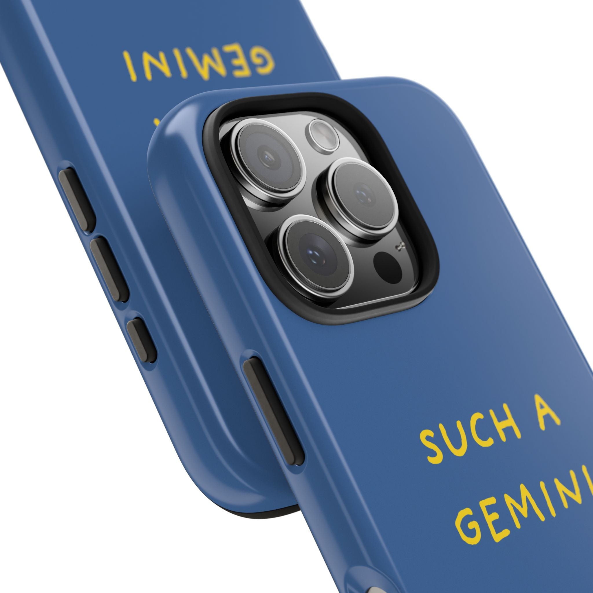 "Such A Gemini" Phone Case - Blue/Yellow