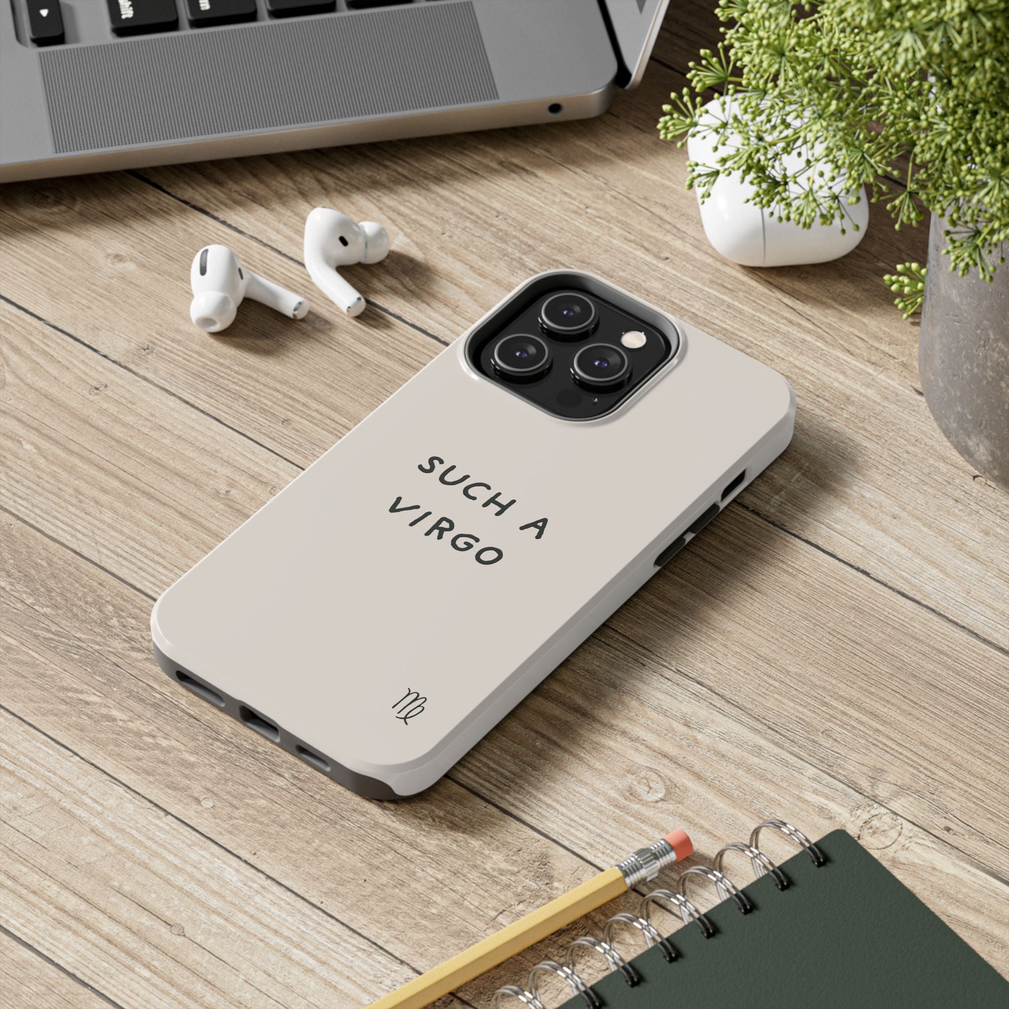 “Such a Virgo” Tough Phone Case — Beige / Forrest