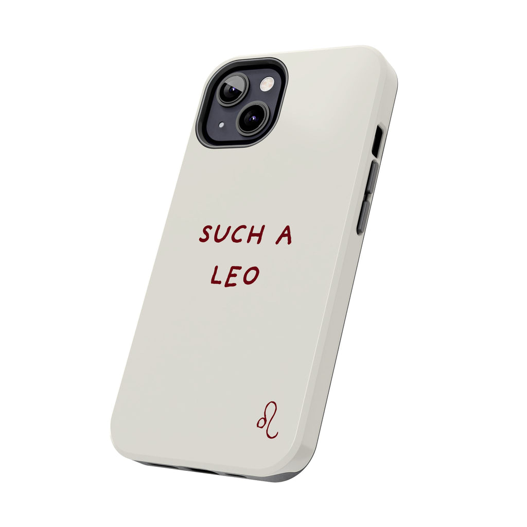 "Such a Leo" Phone Case - Cream/Red