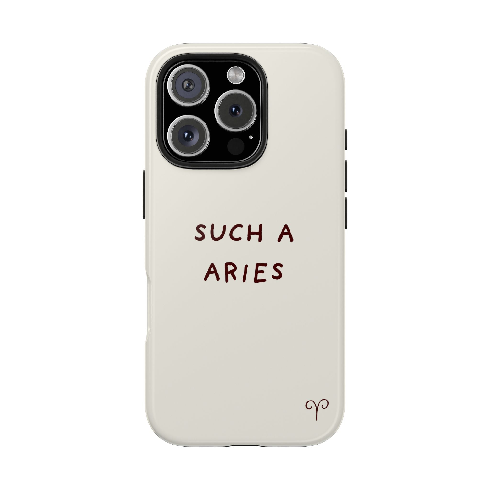 "Such a Aries" Tough Phone Case — White