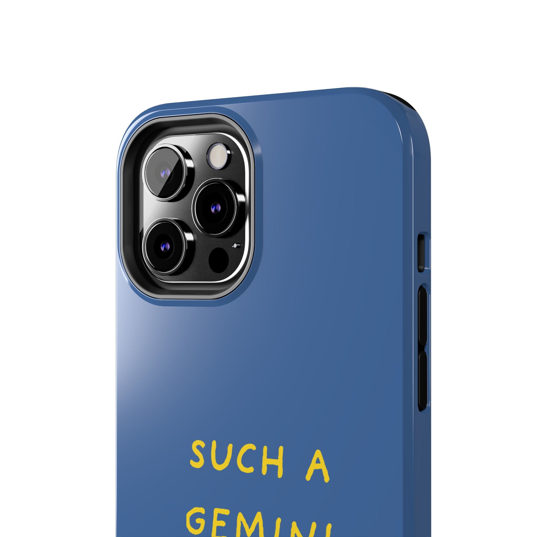 "Such A Gemini" Phone Case - Blue/Yellow