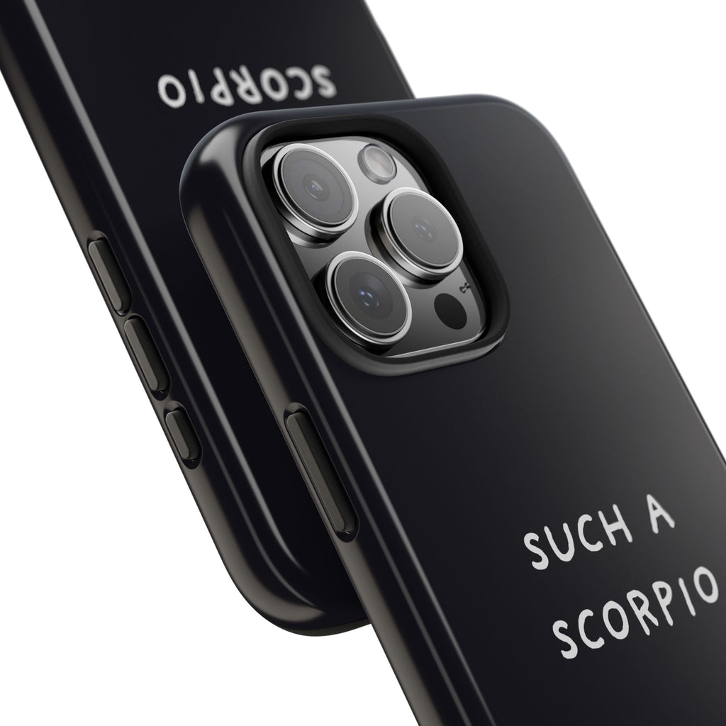 "Such a Scorpio" Phone Case - Black/White