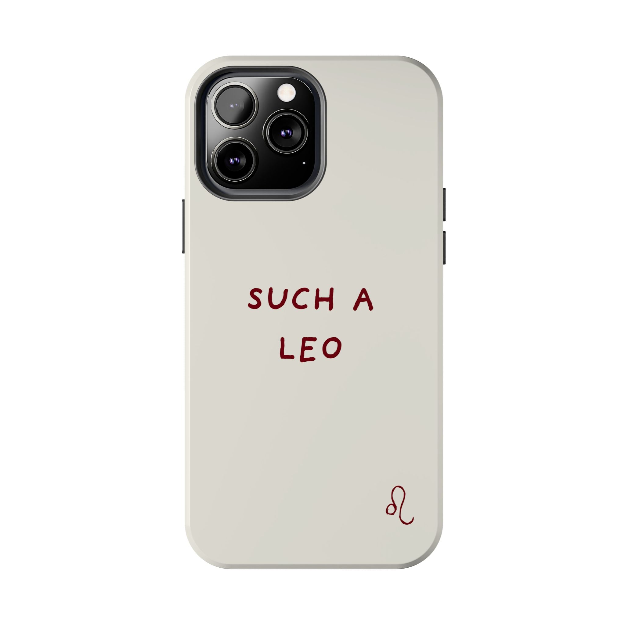 "Such a Leo" Phone Case - Cream/Red