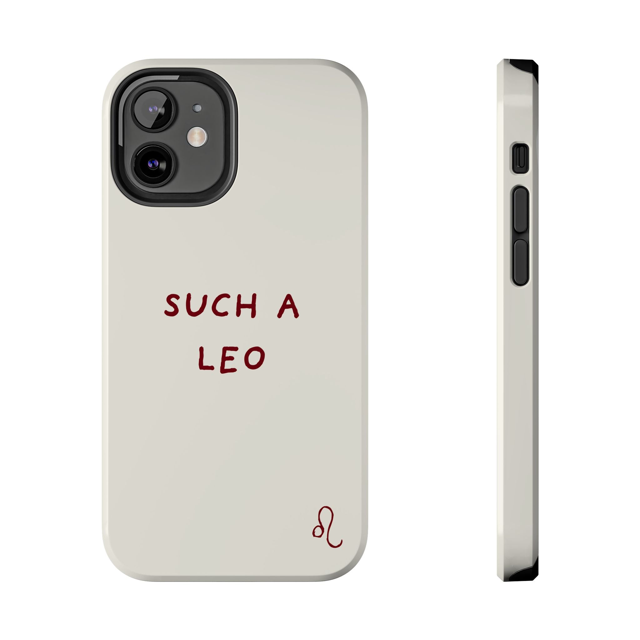 "Such a Leo" Phone Case - Cream/Red