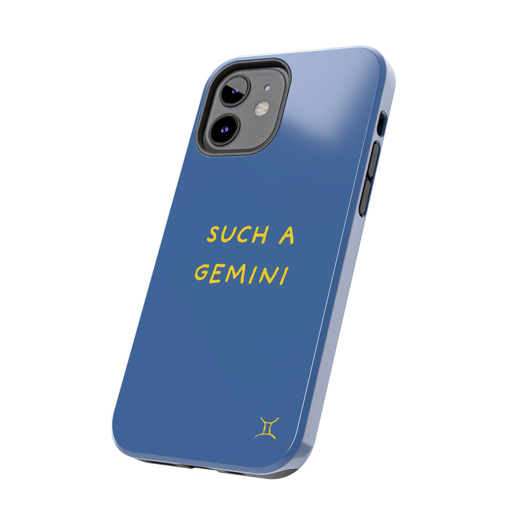 "Such A Gemini" Phone Case - Blue/Yellow