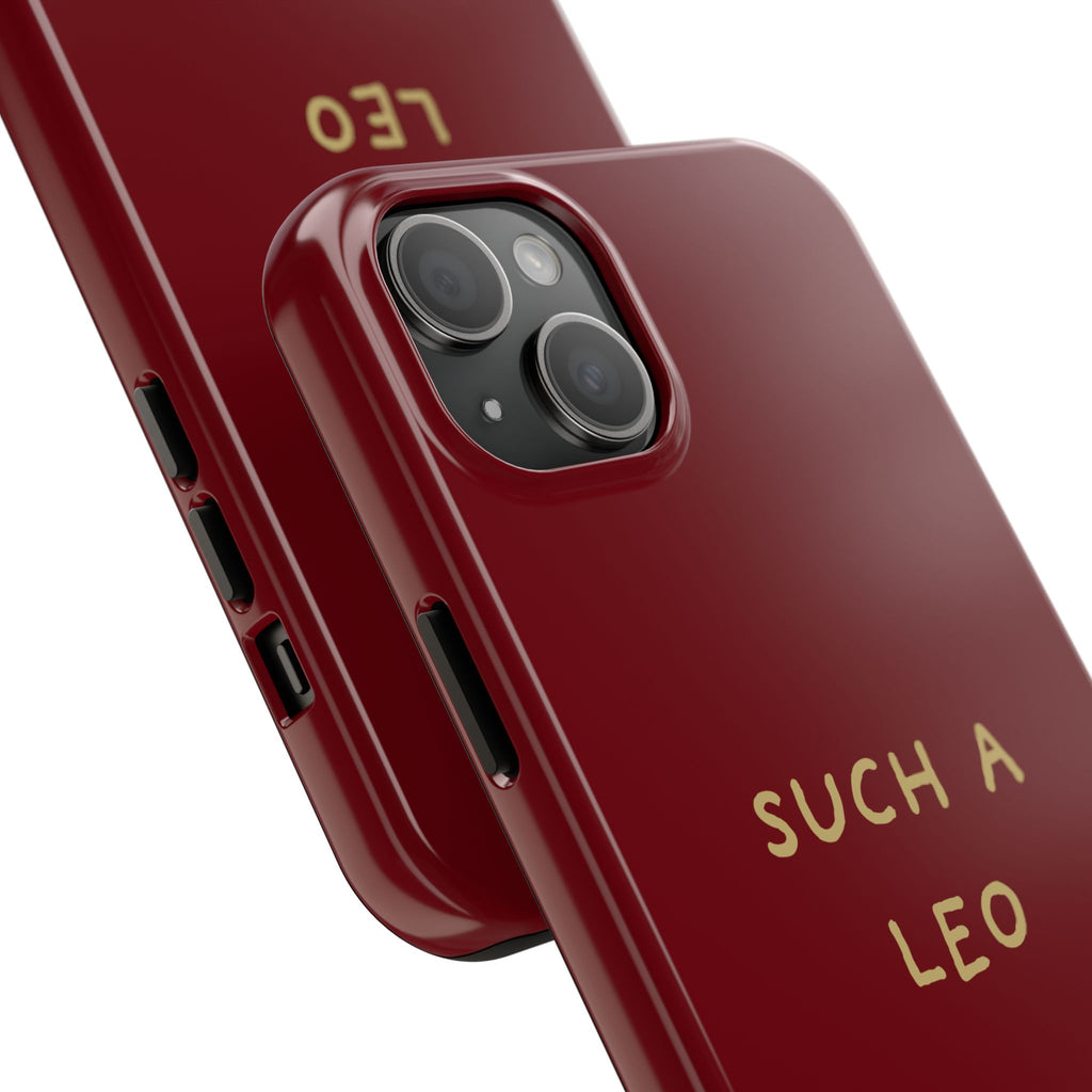 "Such a Leo" Phone Case - Red/Gold