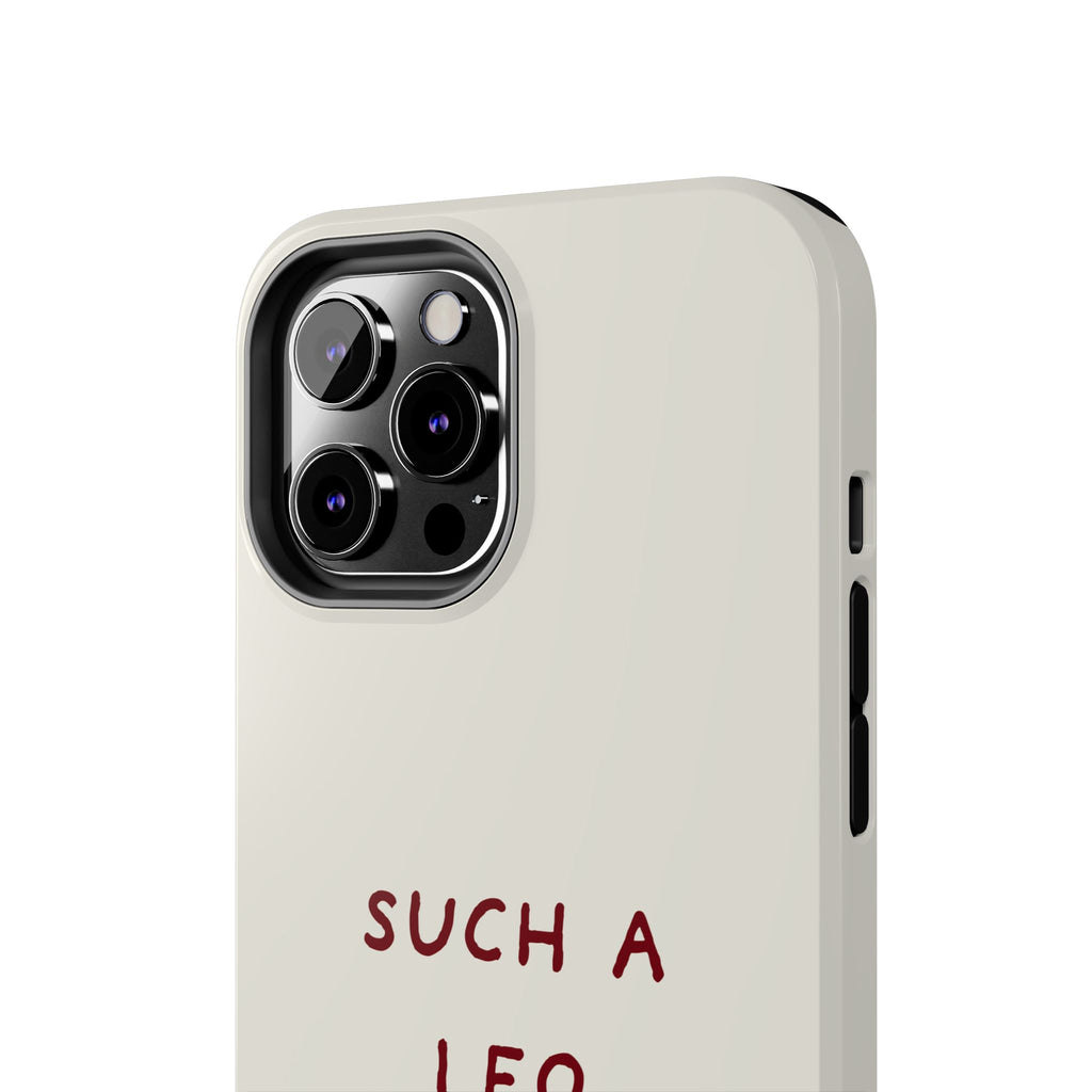 "Such a Leo" Phone Case - Cream/Red