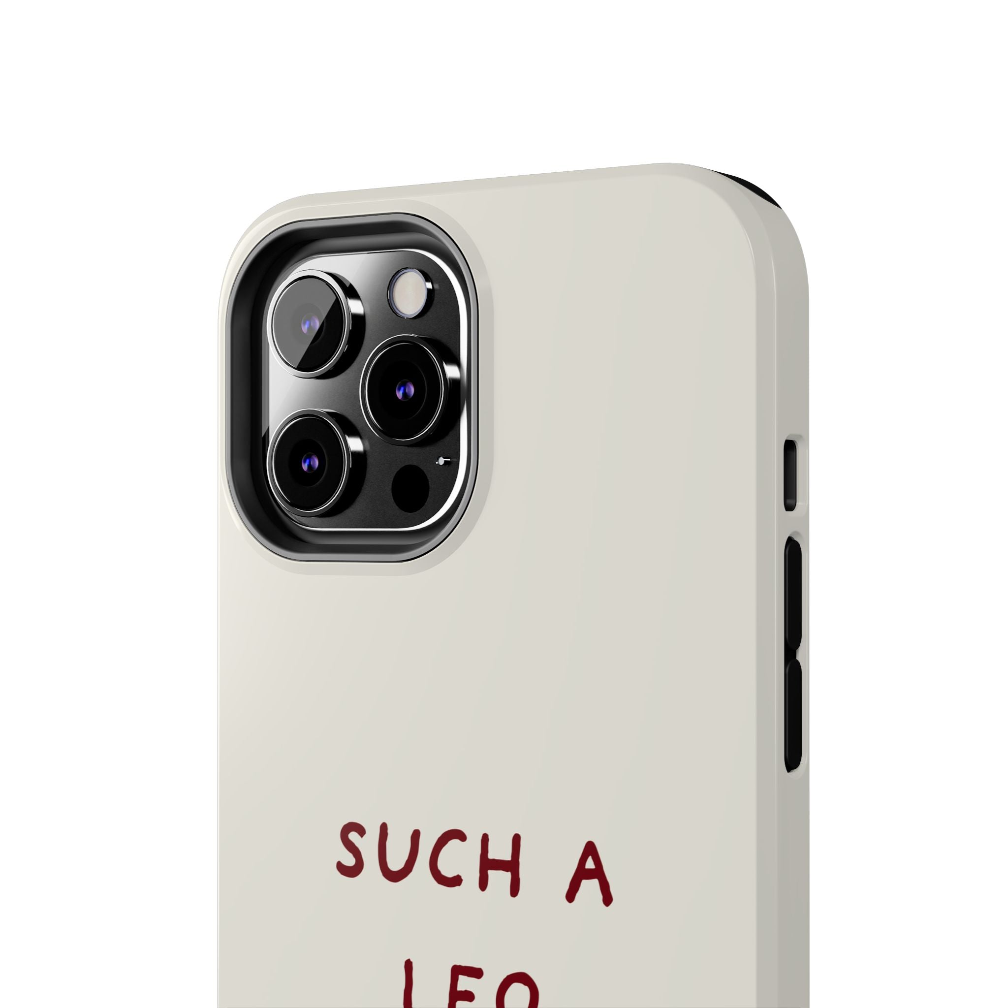 "Such a Leo" Phone Case - Cream/Red